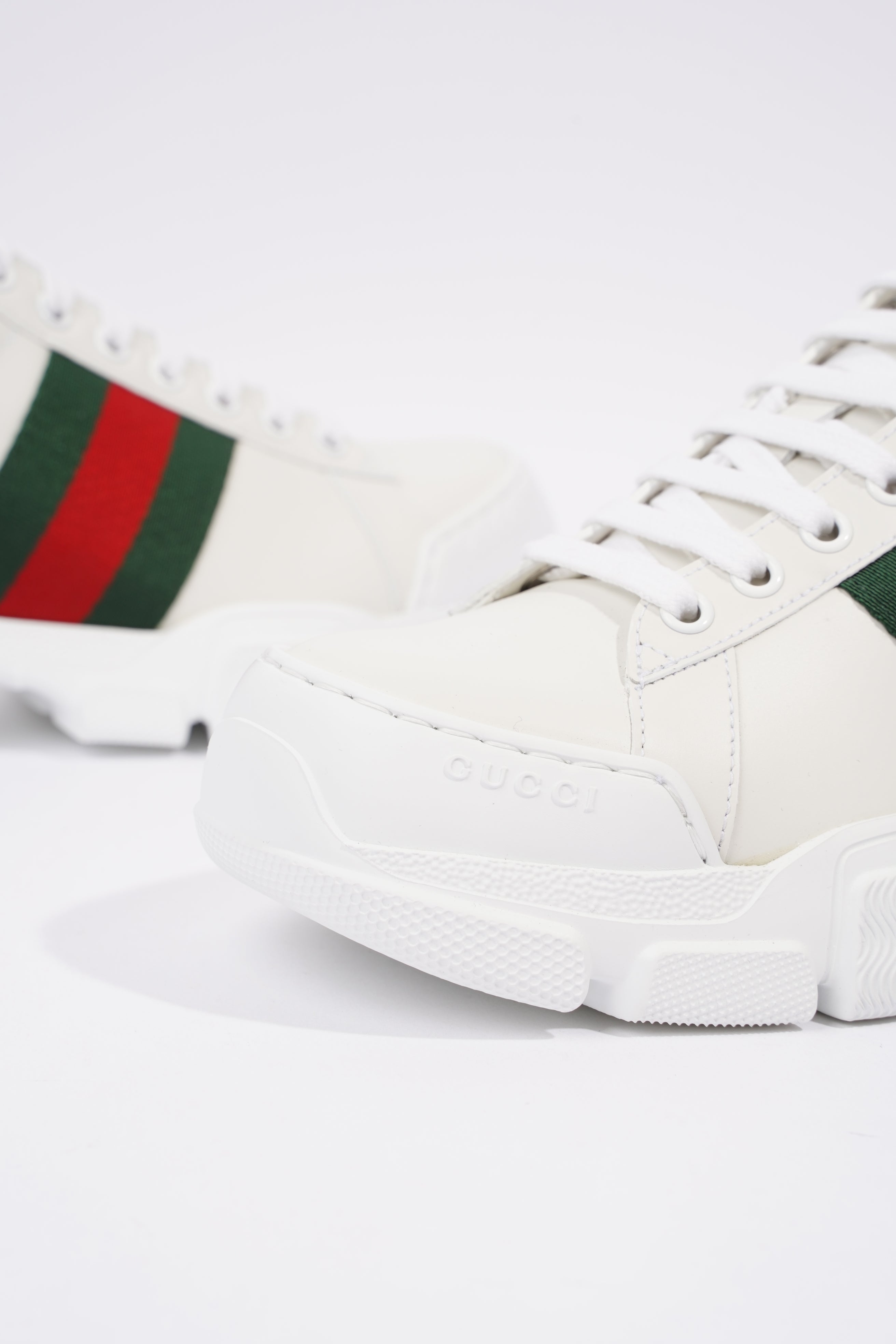 Gucci Womens Nathan White EU 38.5 / UK 5.5