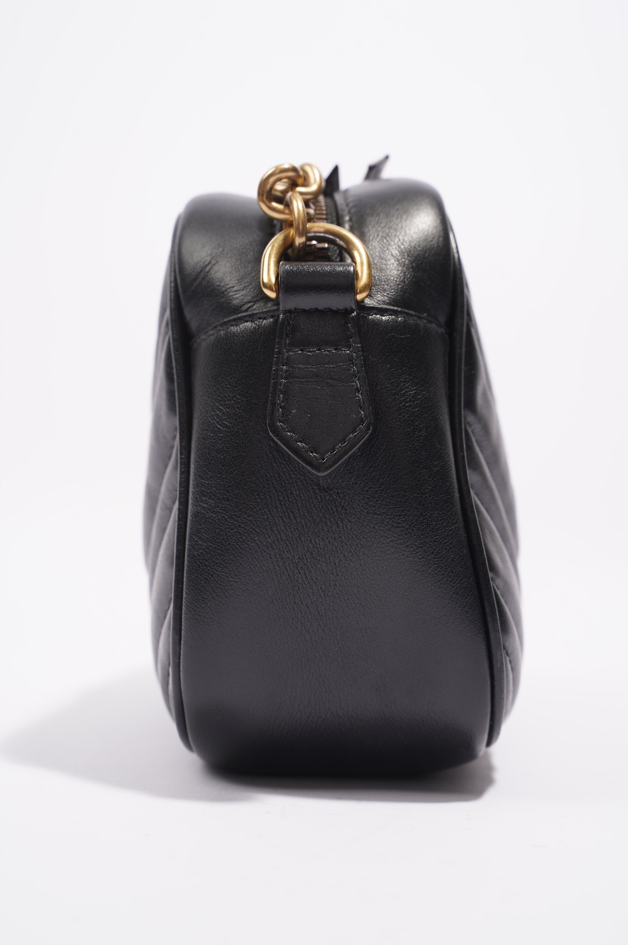Gucci Womens GG Marmont Bag Black Leather Small