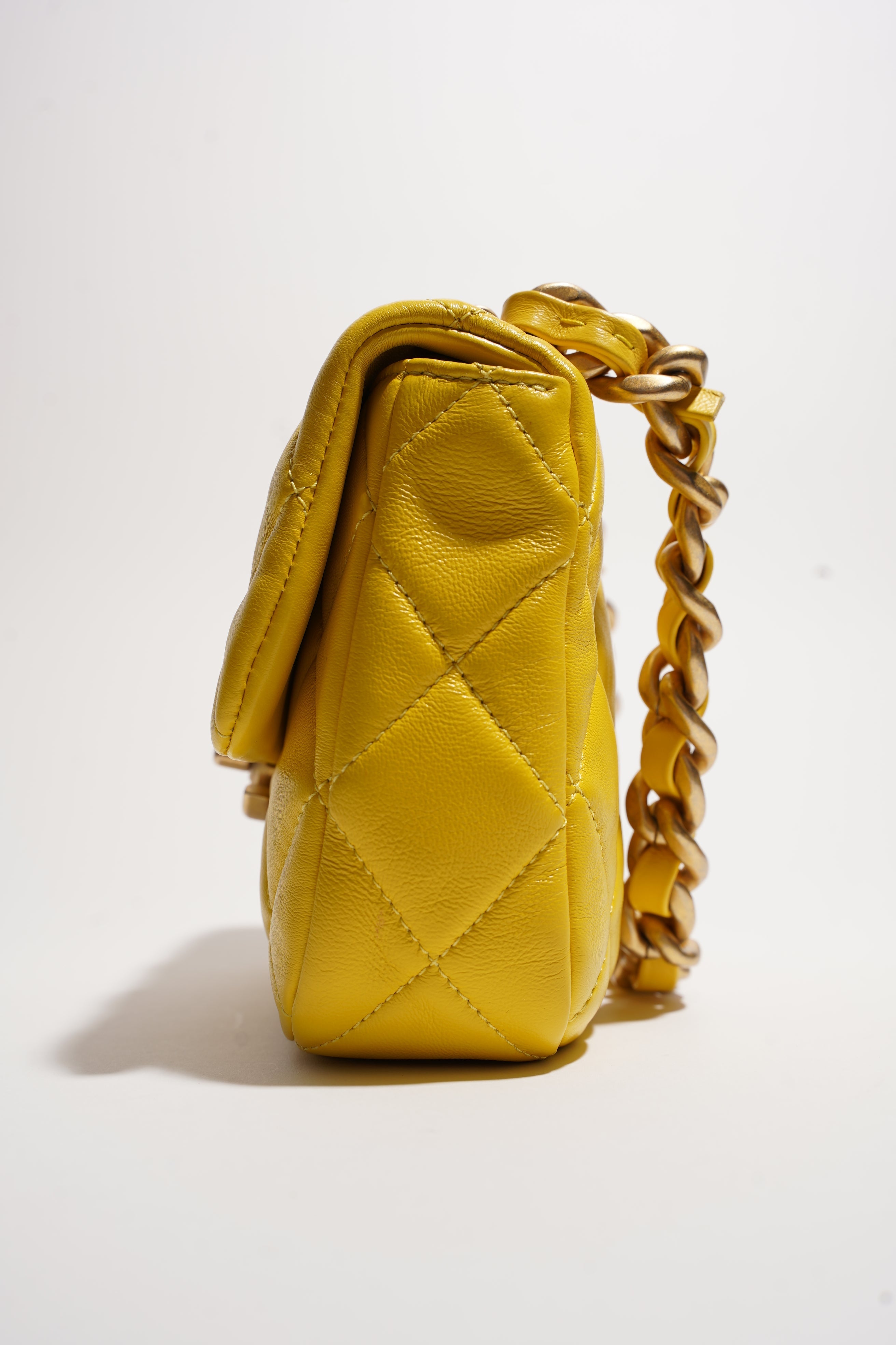 Chanel Womens Candy Chain CC Quilted Lambskin Flap Bag Mini