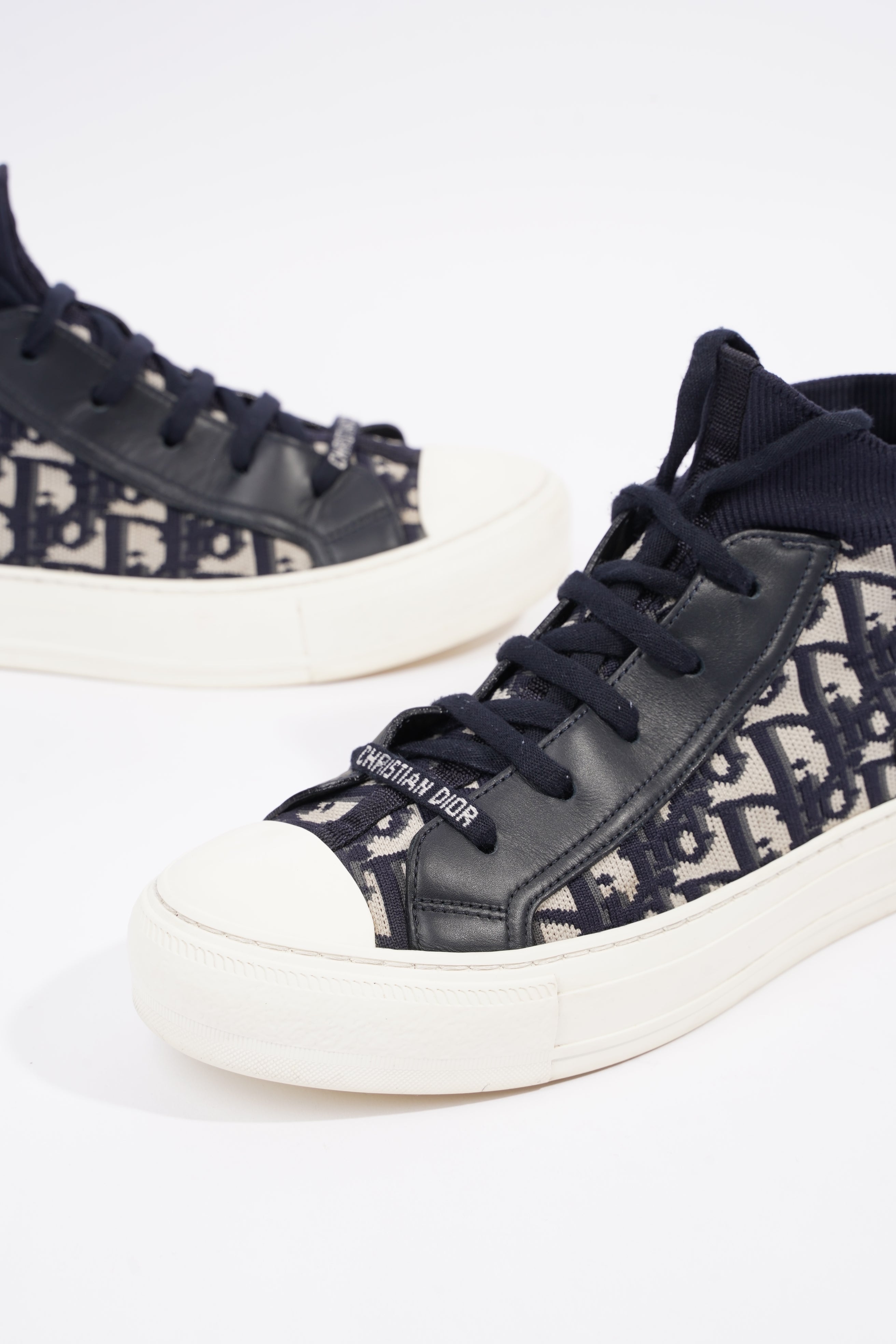 Christian Dior Womens Walk n' Dior High Top Blue / White EU 38.5 / UK 5.5