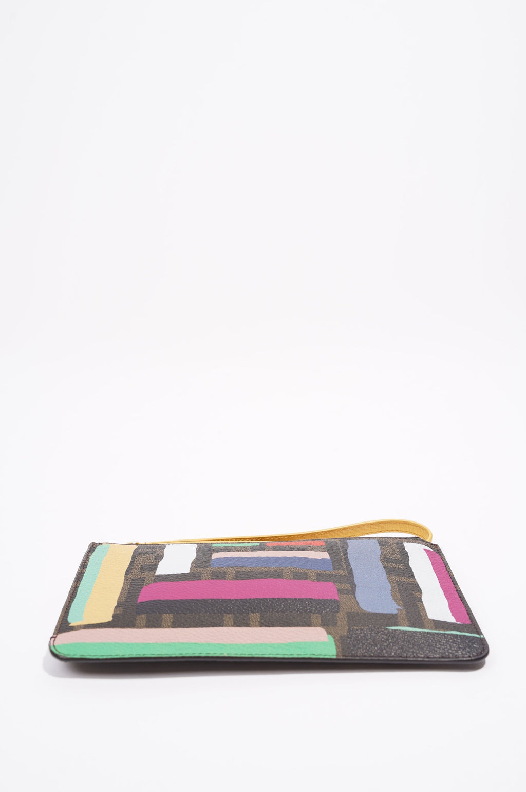 Fendi Strap Wrist Pouch Monogram Canvas