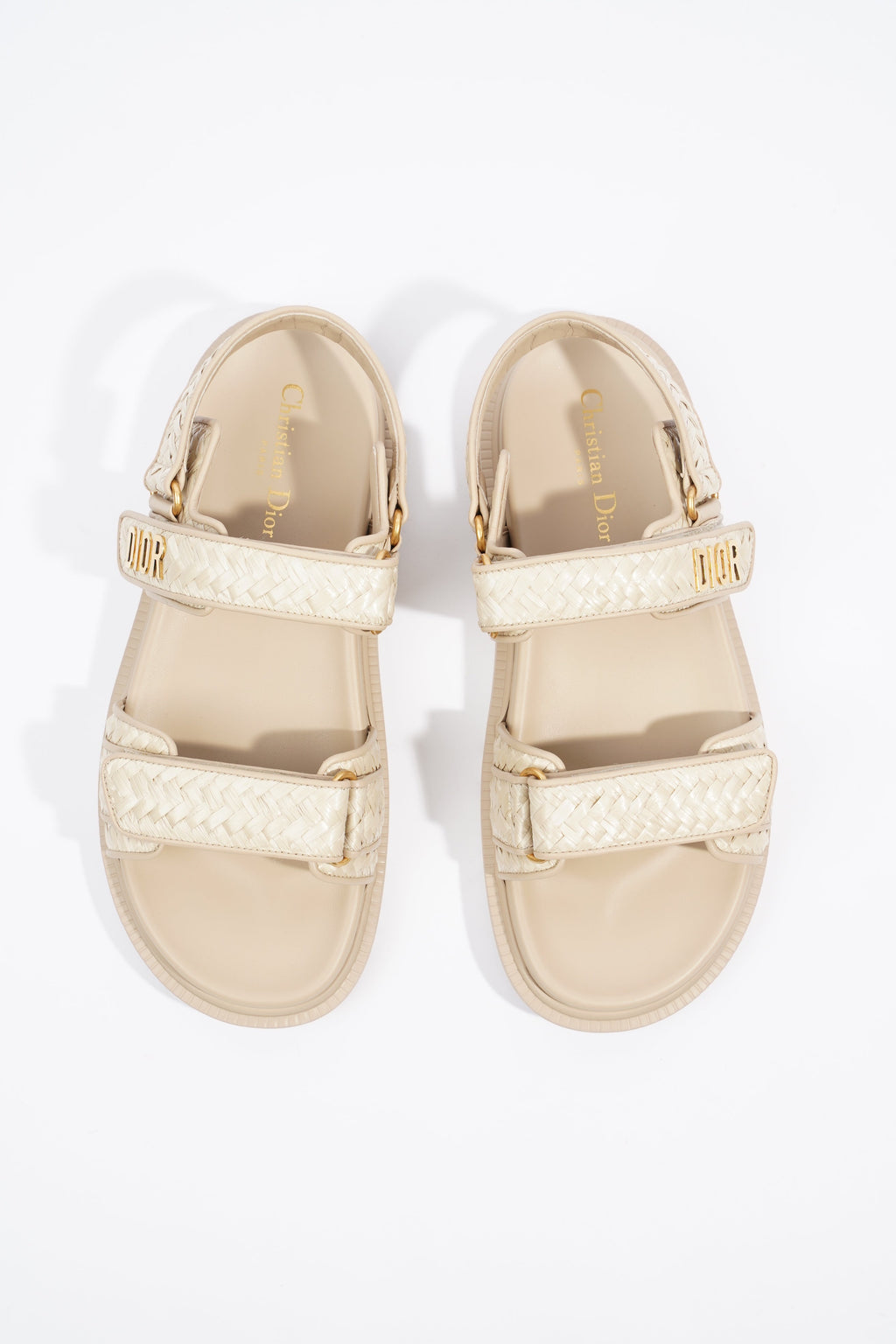 Christian Dior Womens Dioract Sandal Beige EU 41 / UK 7