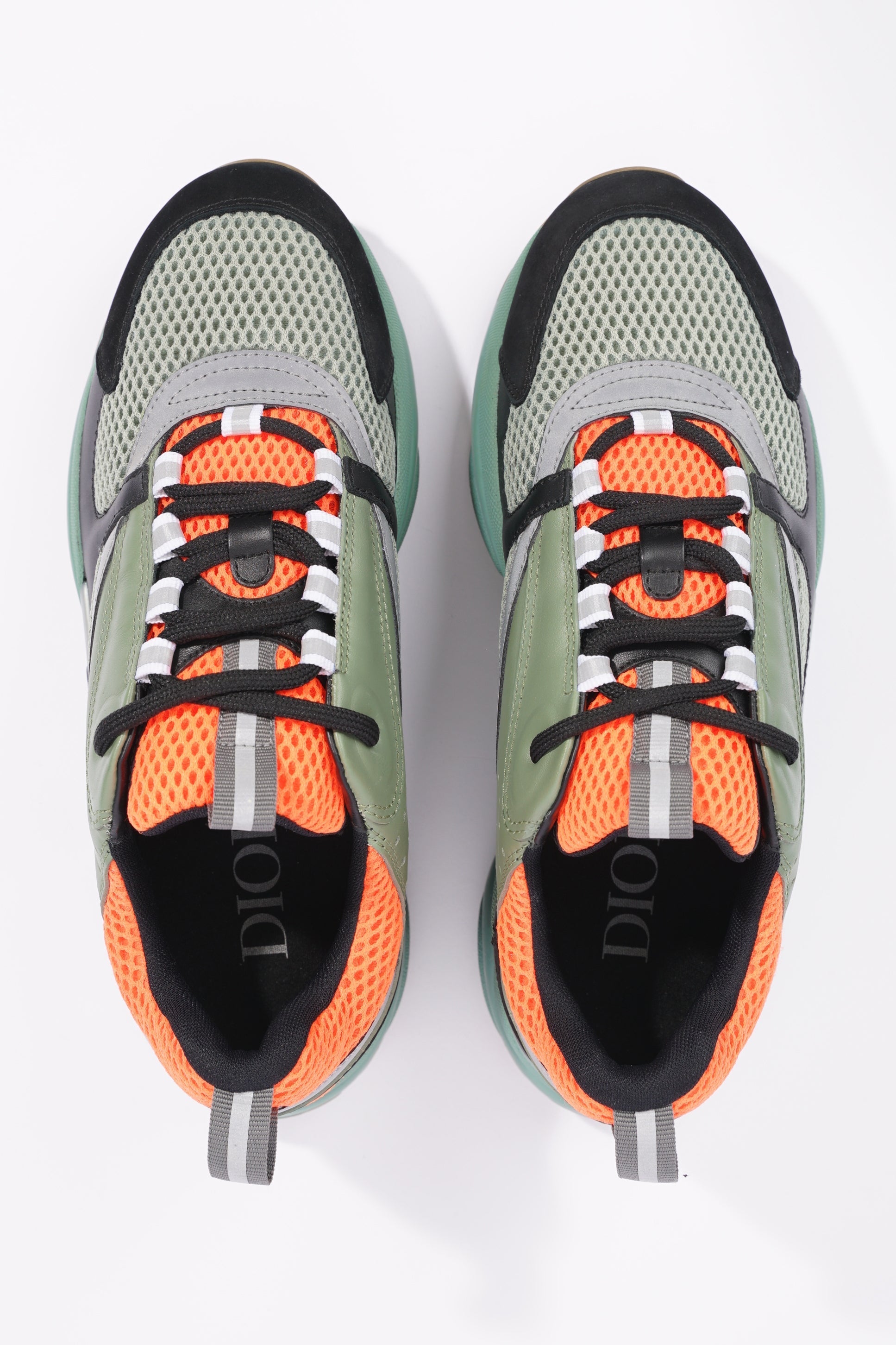 Christian Dior Womens B22 Green / Orange / Grey EU 40 / UK 7