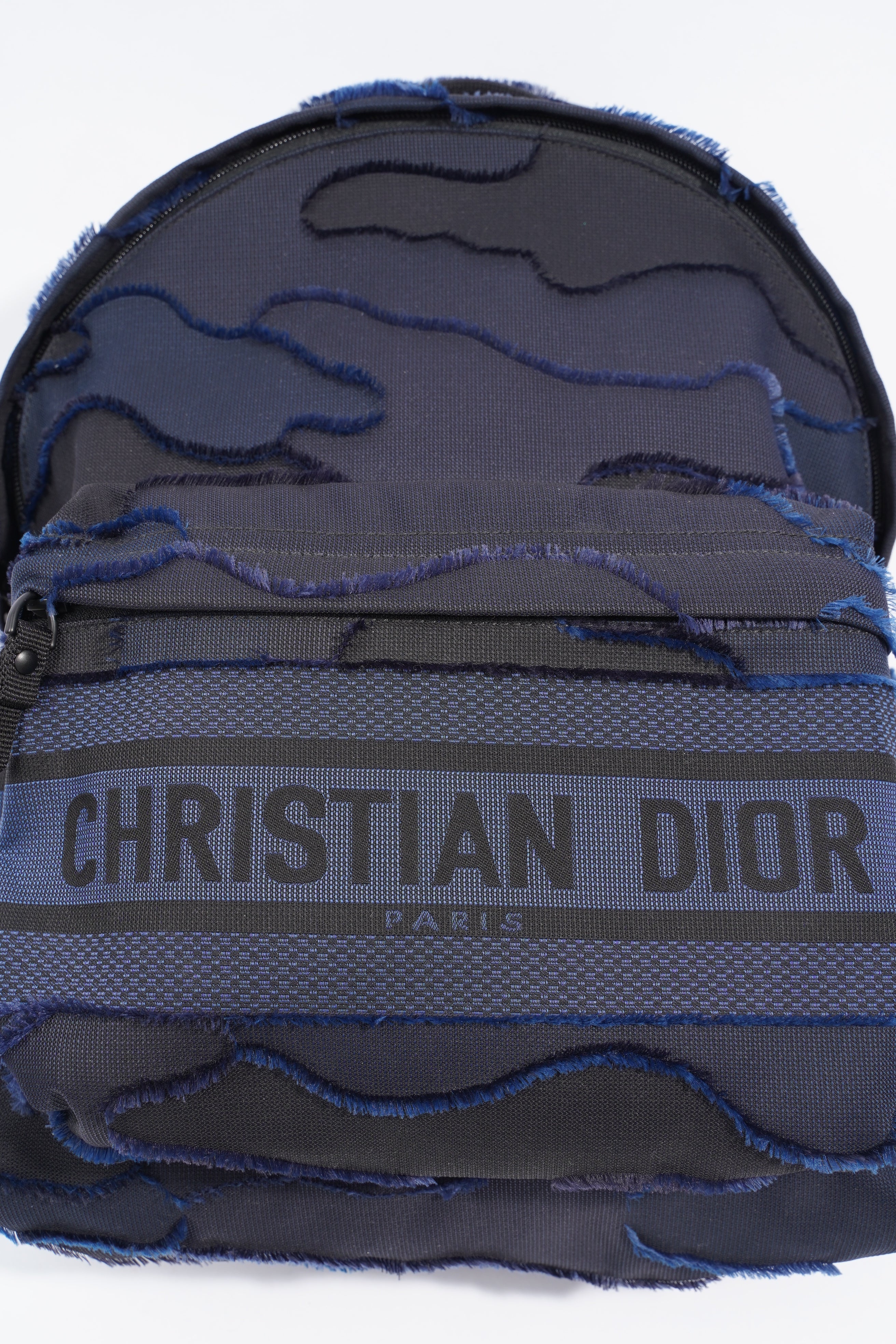 Christian Dior Dior Travel Backpack Black / Navy Cotton