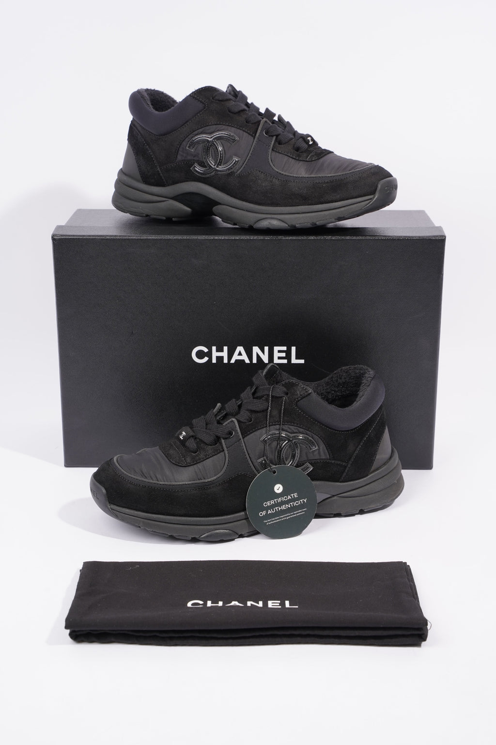 Chanel Womens CC Logo Black EU 38.5 / UK 5.5