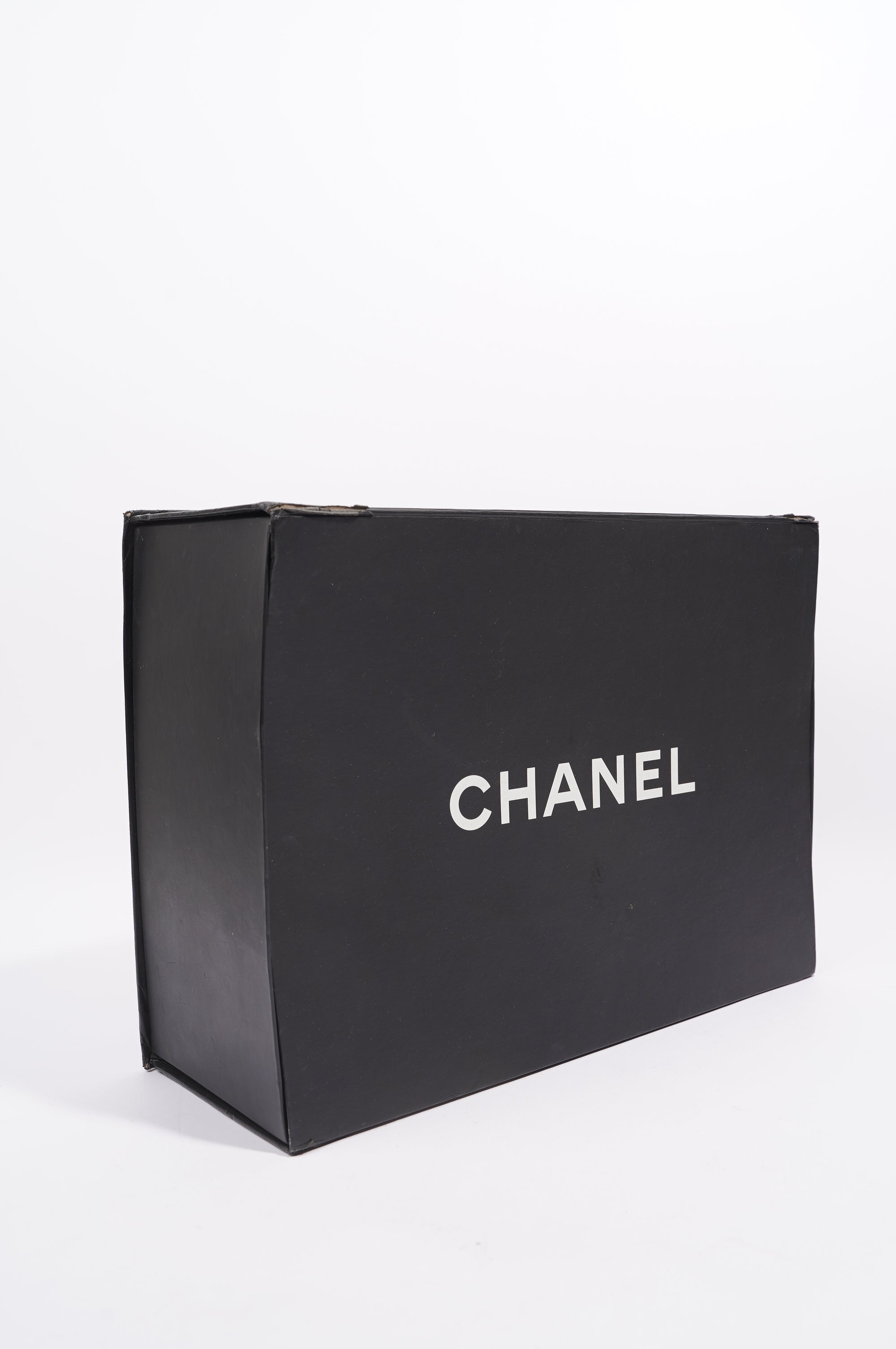 Chanel Double Flap Bag Black Lambskin Leather Large