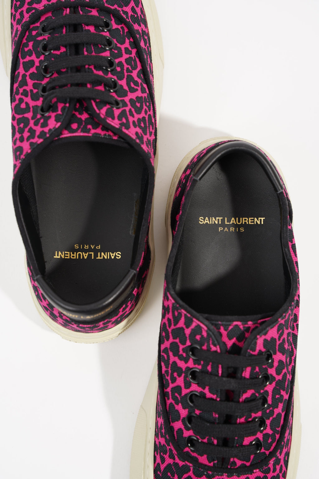 Saint Laurent Womens Venice Sneaker Pink Leopard EU 39 / UK 6