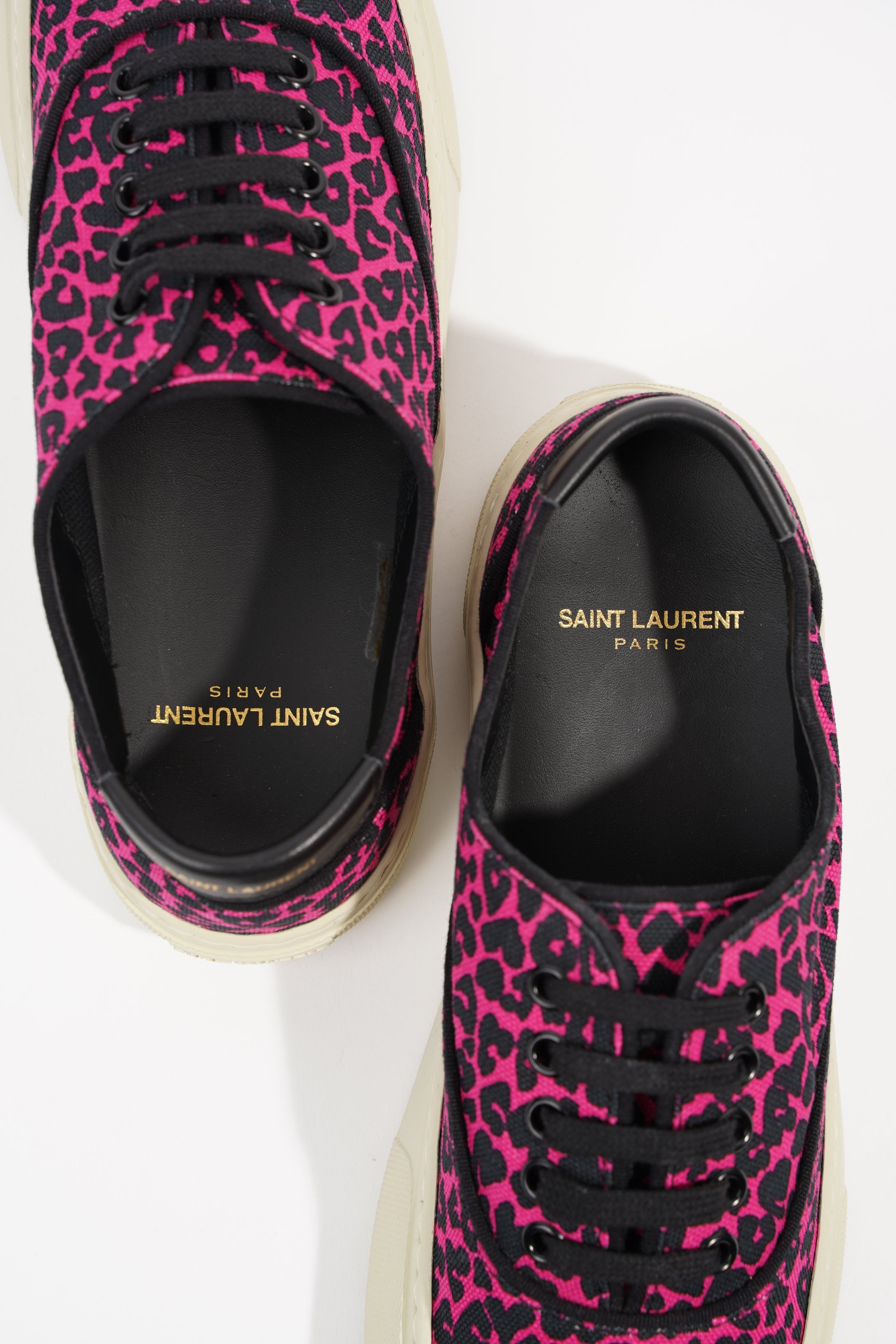 Saint Laurent Womens Venice Sneaker Pink Leopard EU 39 / UK 6