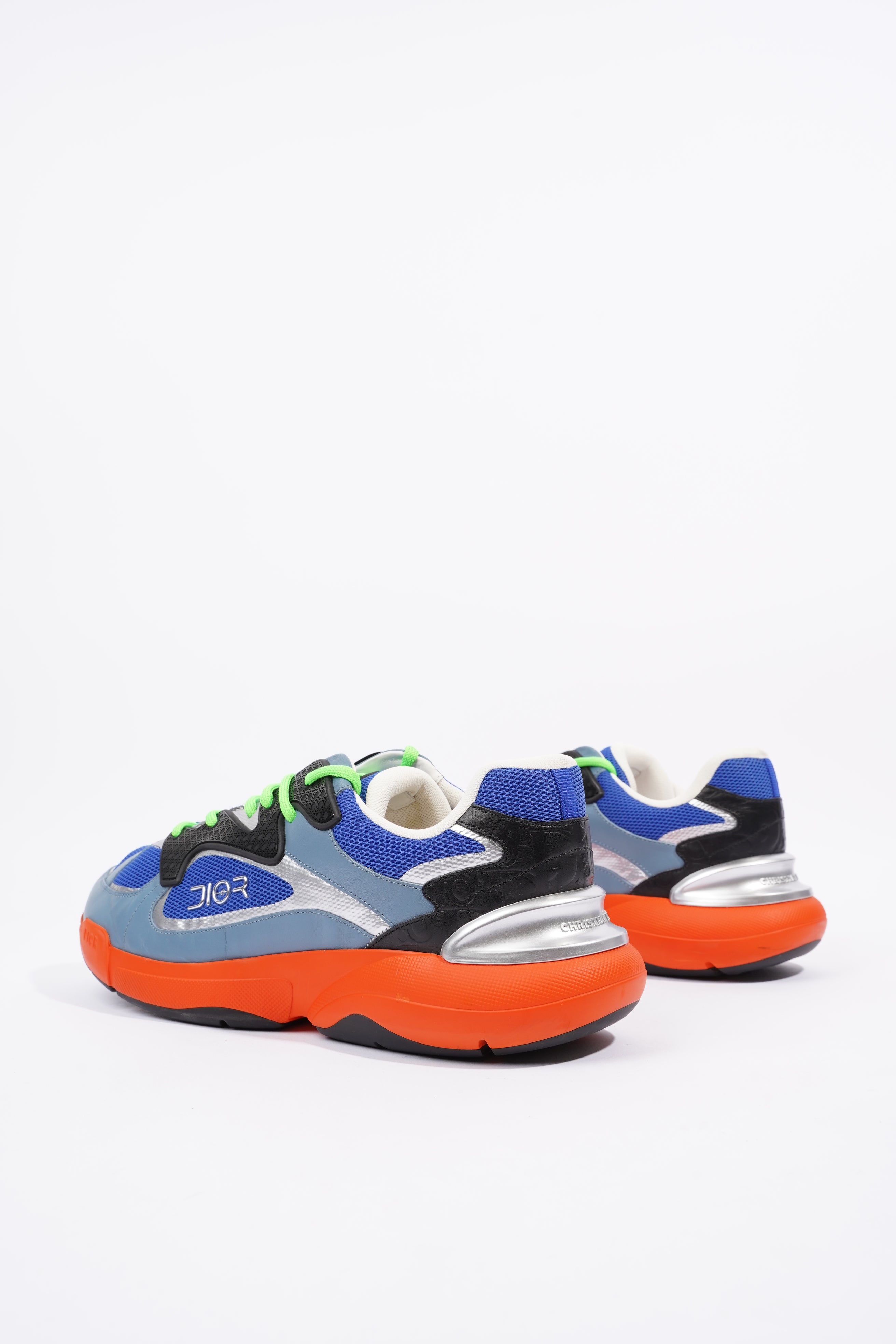 Christian Dior Mens B24 Sorayama Low Top Blue / Orange / Green EU 44 / UK 10