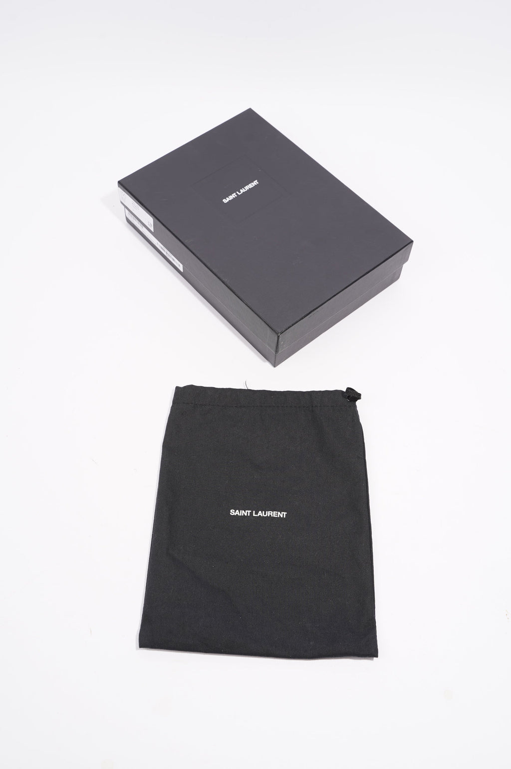 Saint Laurent Womens Kate Tassel Chain Wallet Black Leather Small