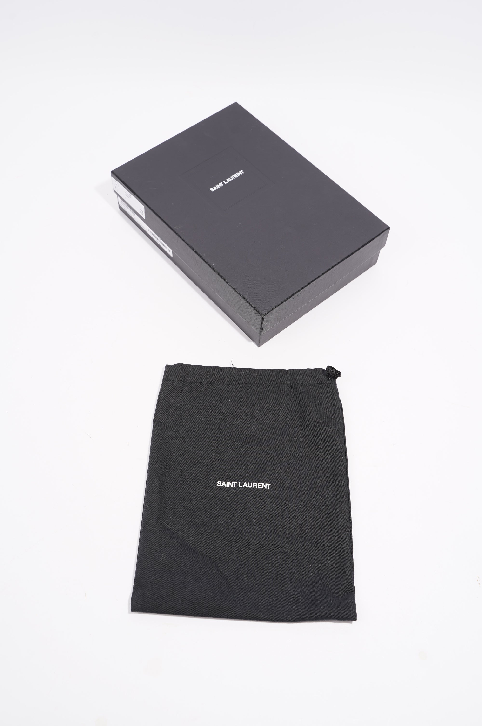 Saint Laurent Womens Kate Tassel Chain Wallet Black Leather Small