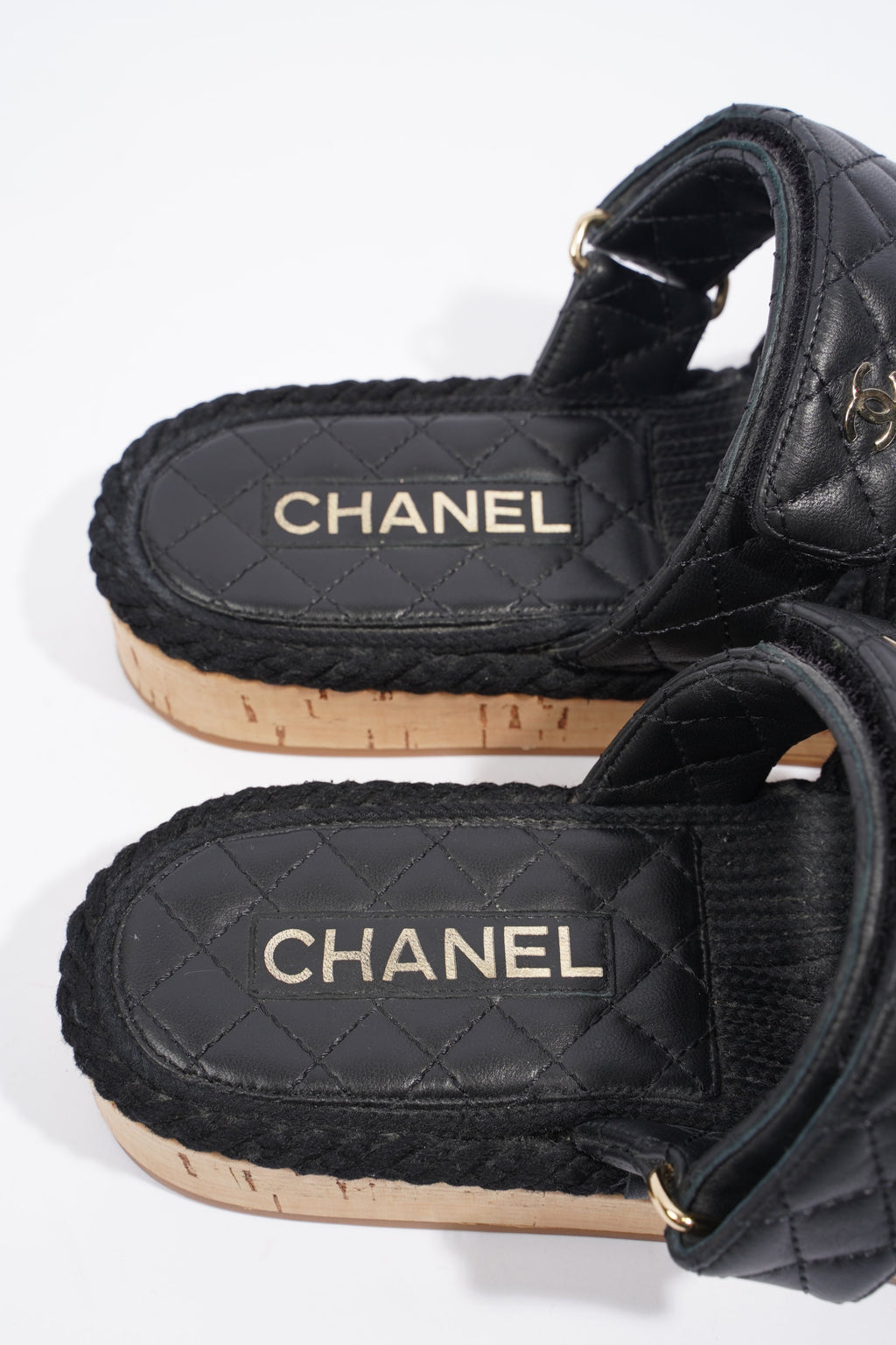 Chanel Dad Sandal Black / Gold EU 40 / UK 7
