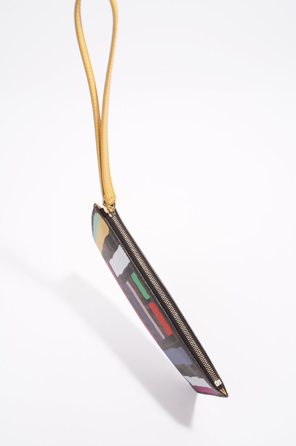 Fendi Strap Wrist Pouch Monogram Canvas