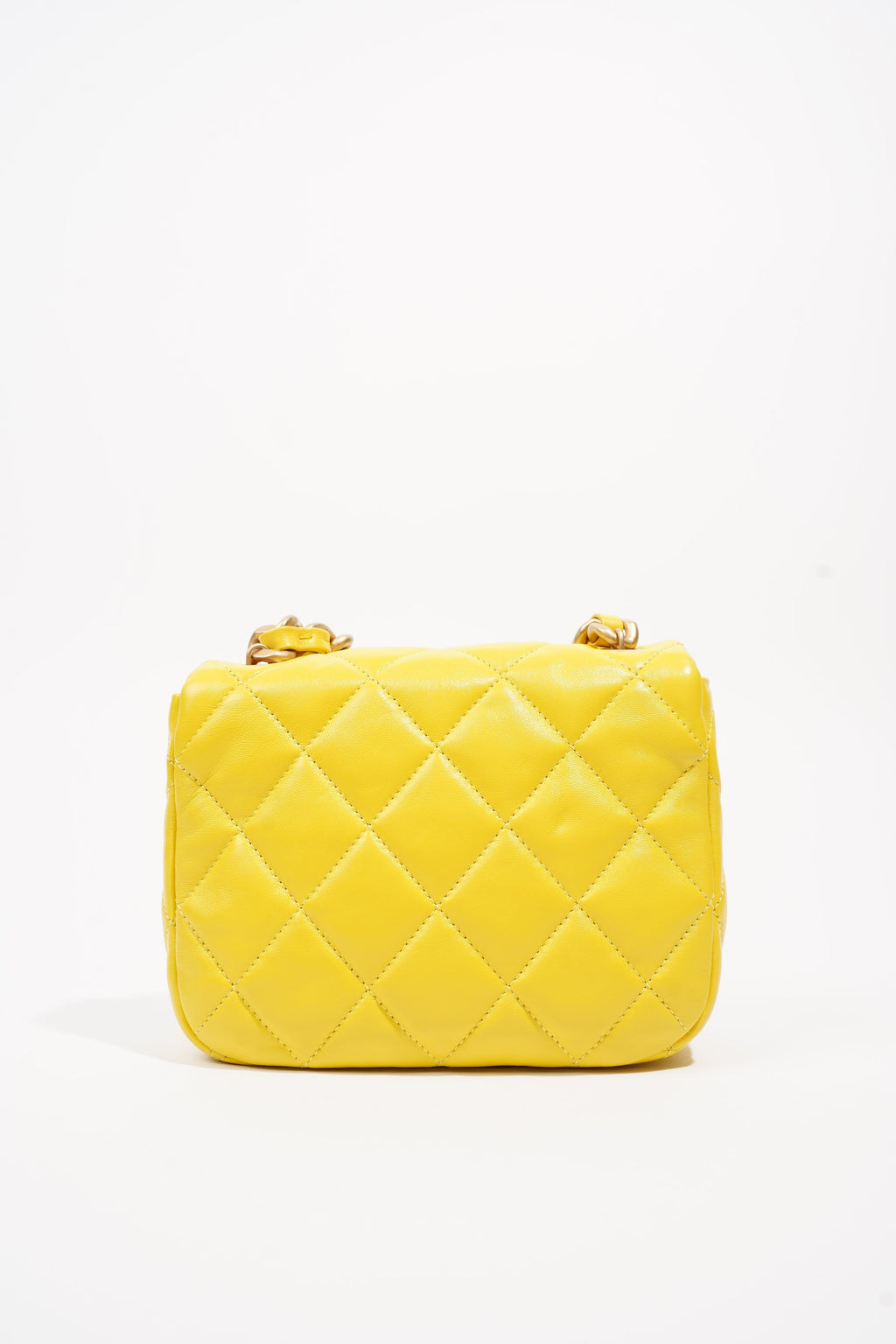 Chanel Womens Candy Chain CC Quilted Lambskin Flap Bag Mini