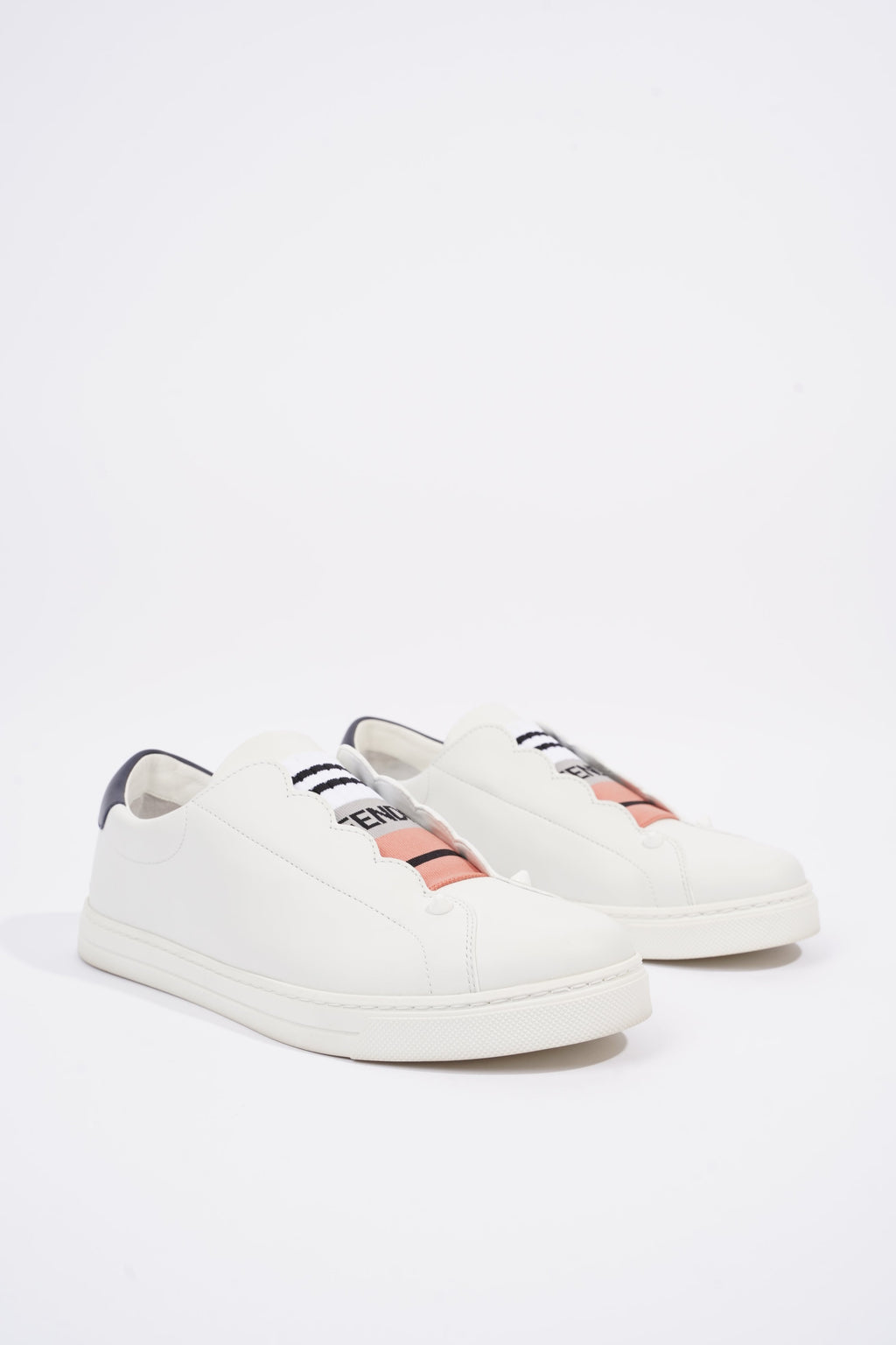 Fendi Womens Leather Sneakers White EU 39 / UK 6