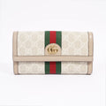 Gucci Ophidia Continental Wallet Oatmeal Leather