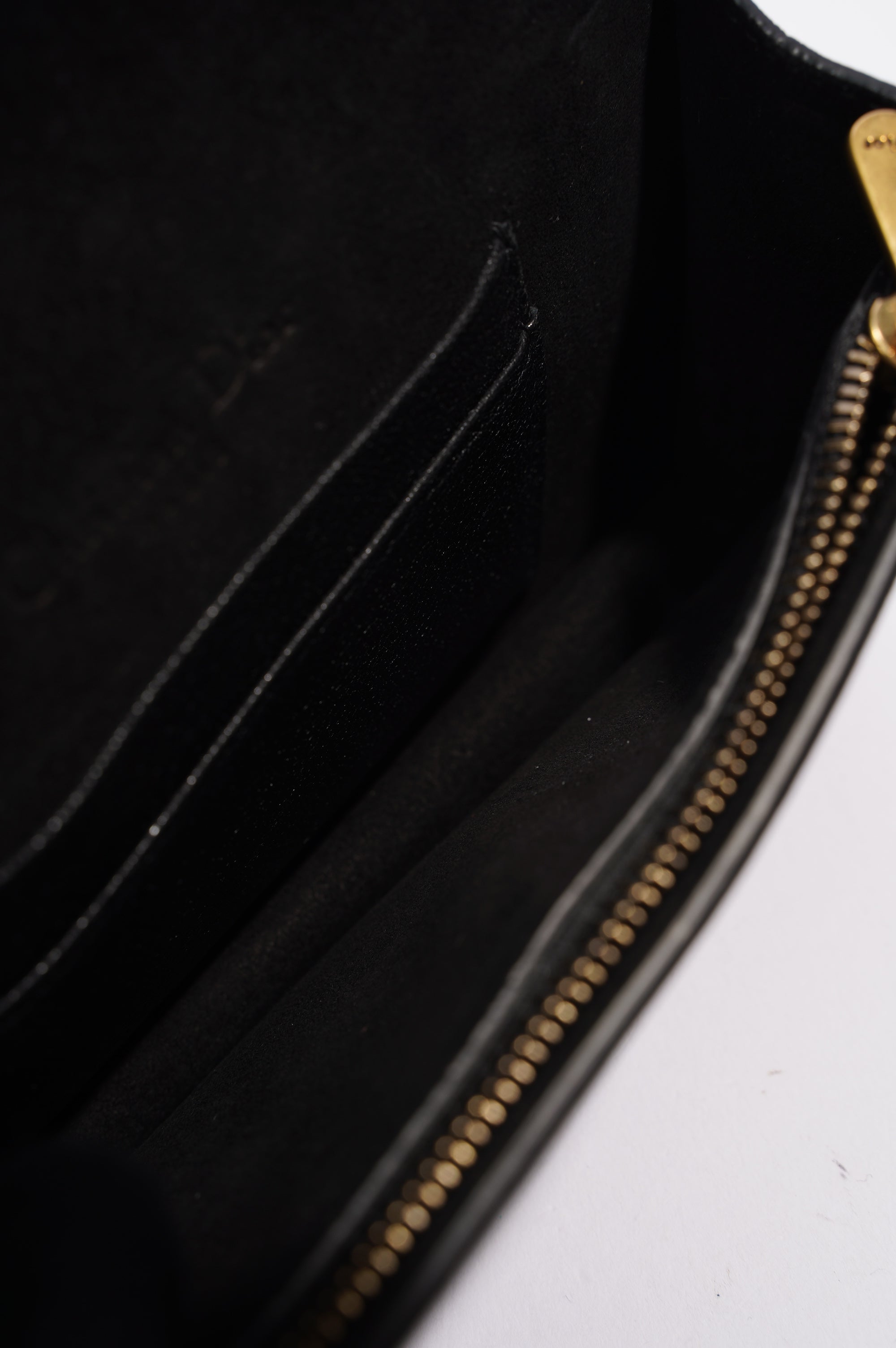 Christian Dior Saddle Belt Pouch Black Leather