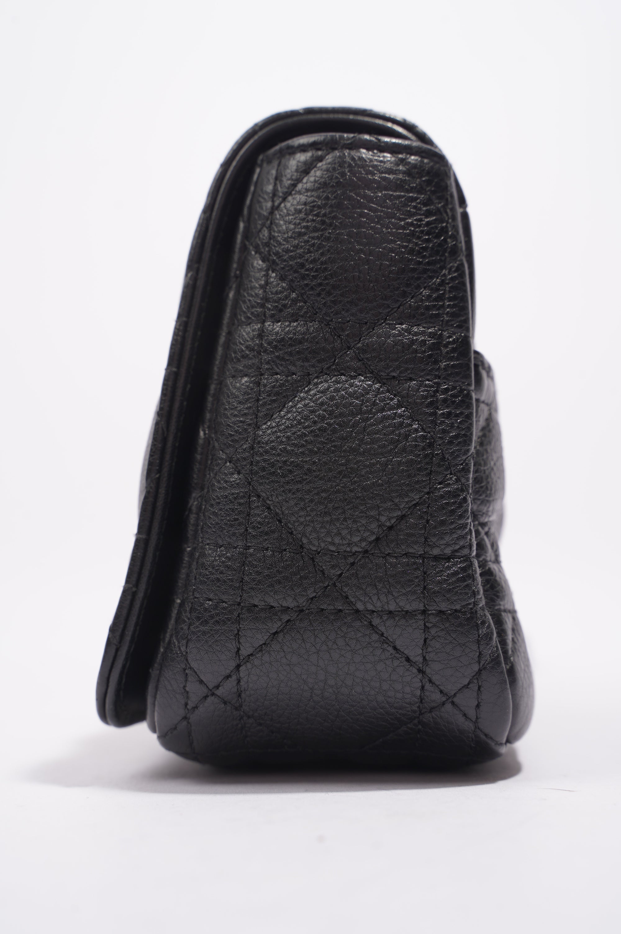 Christian Dior Womens Dior Caro Bag Black Leather Small