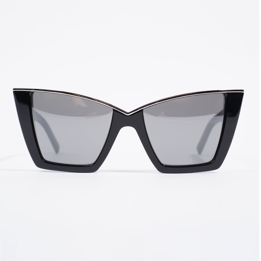 Saint Laurent Womens SL570 Sunglasses Black Acetate 145