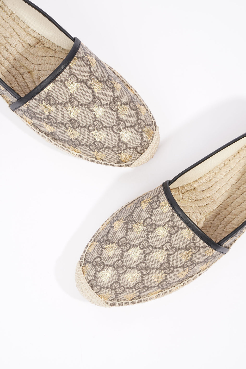 Gucci Mens Espadrilles Beige Bees EU 42 / UK 8