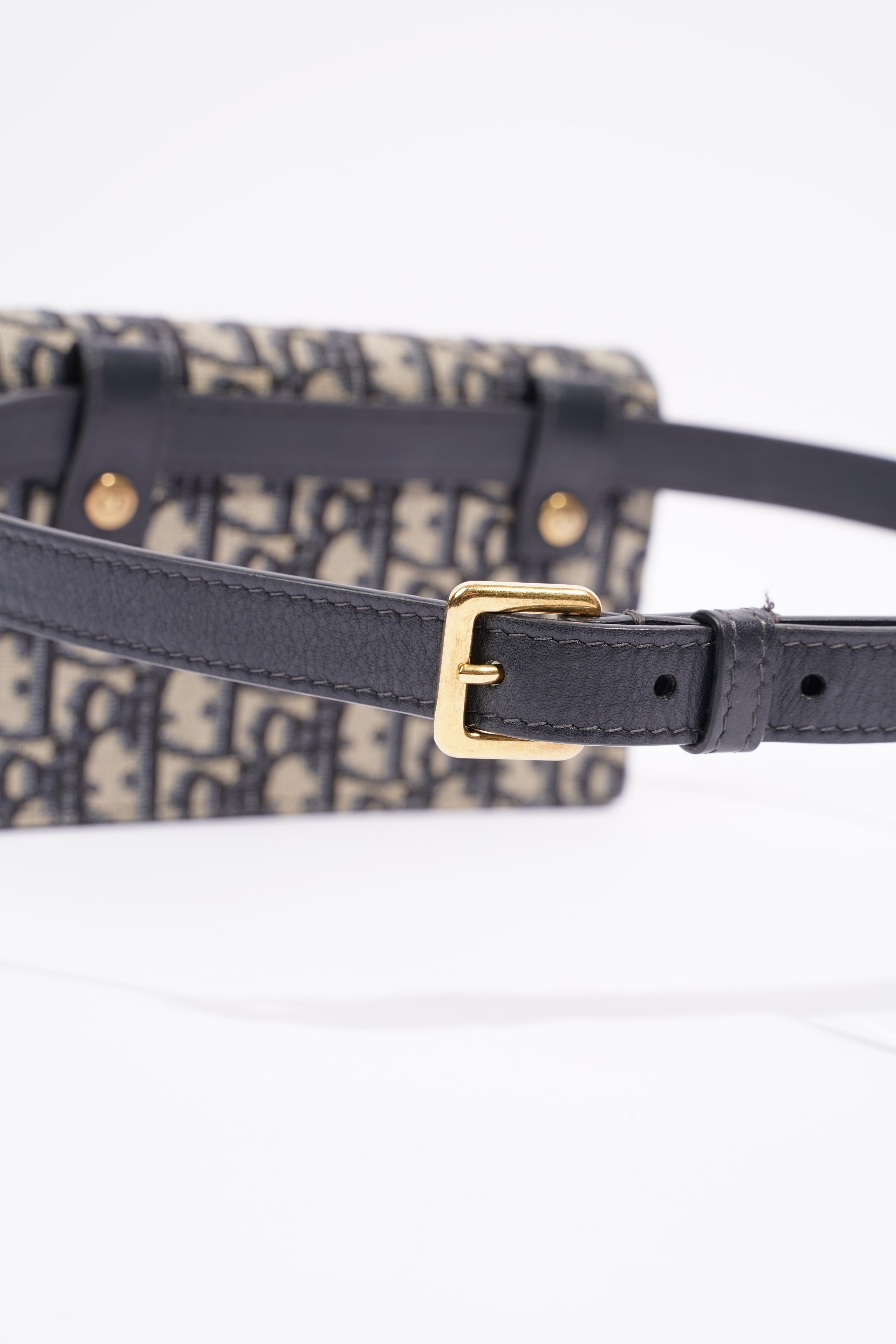 Christian Dior Saddle Belt Bag Oblique Canvas