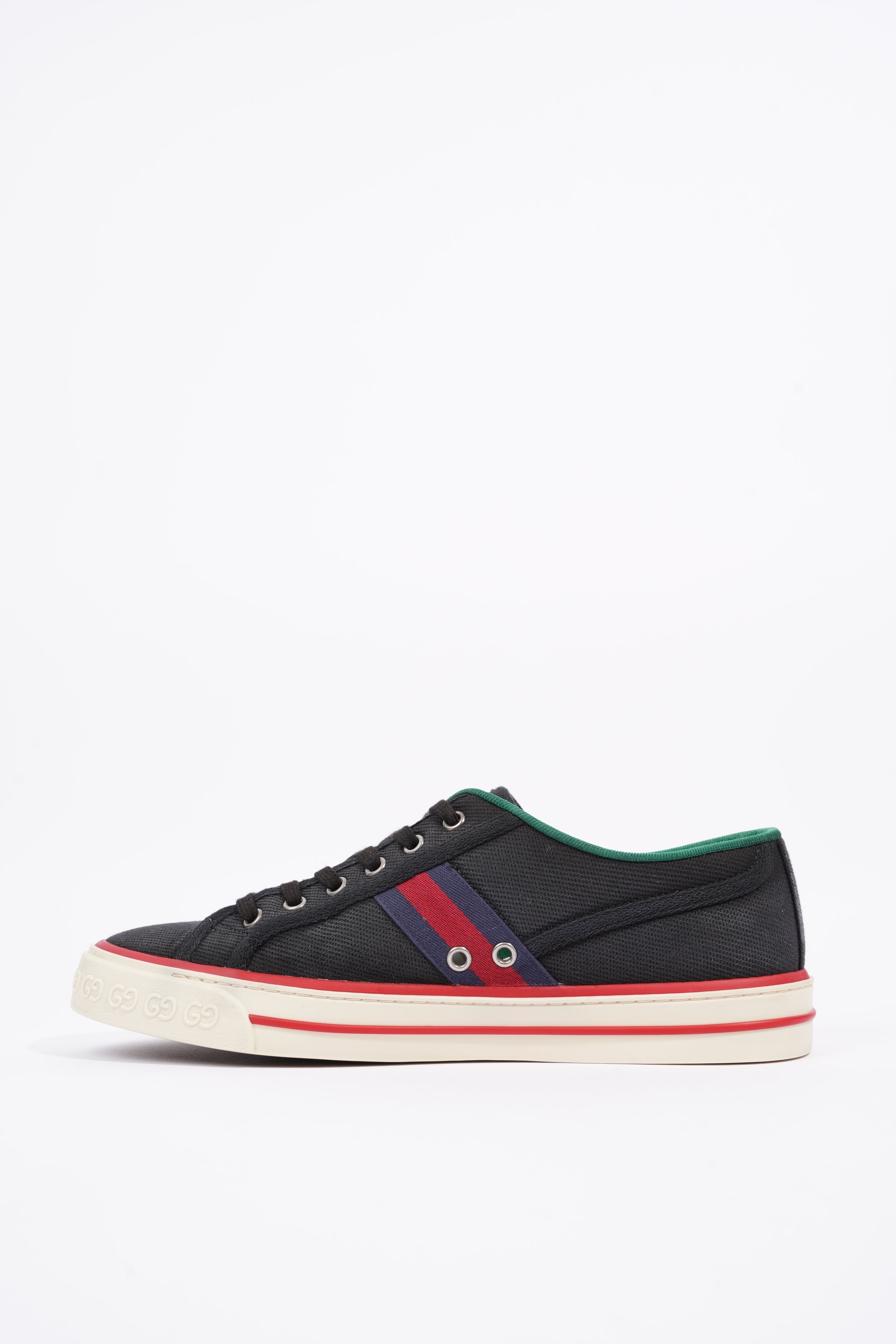 Gucci Mens Tennis 1977 Sneaker Black / Red / Navy EU 42 / UK 8
