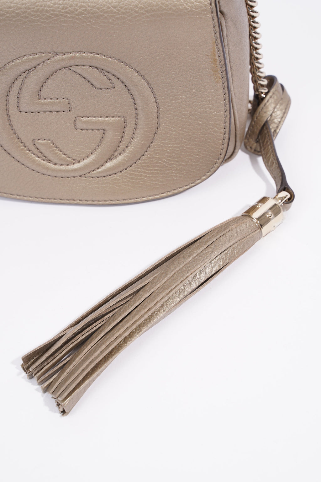 Gucci Soho Chain Bronze Grained Leather Small