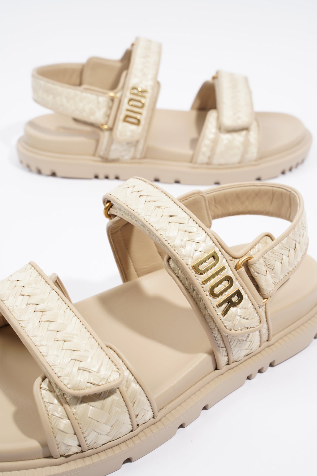 Christian Dior Womens Dioract Sandal Beige EU 41 / UK 7