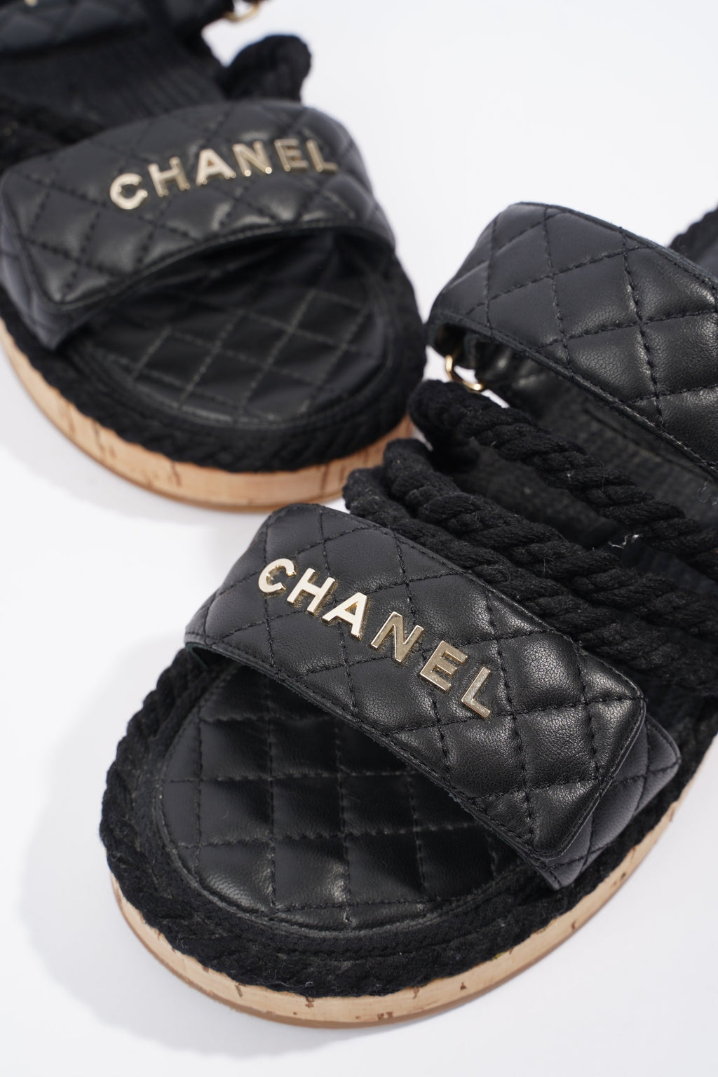 Chanel Dad Sandal Black / Gold EU 40 / UK 7