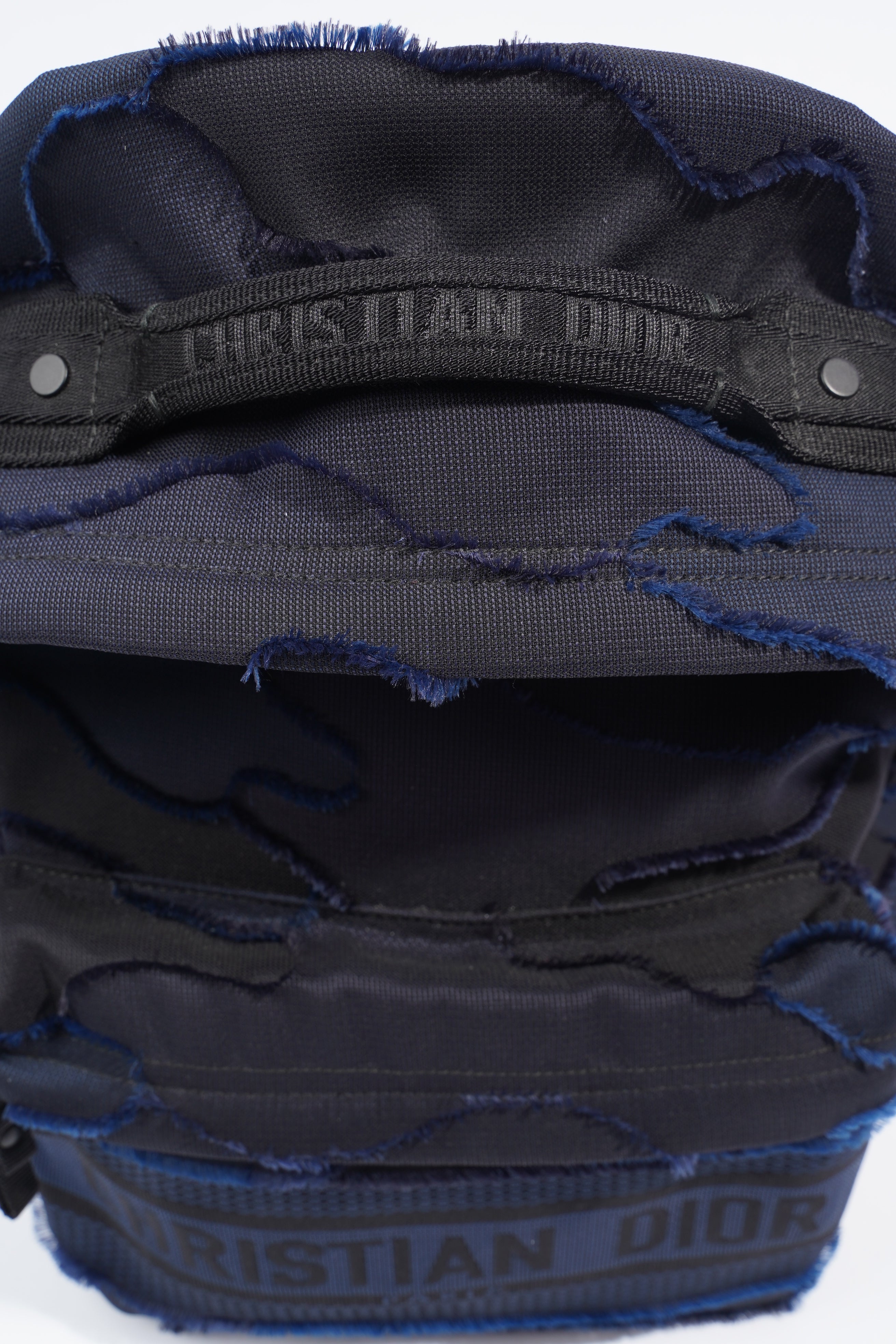 Christian Dior Dior Travel Backpack Black / Navy Cotton