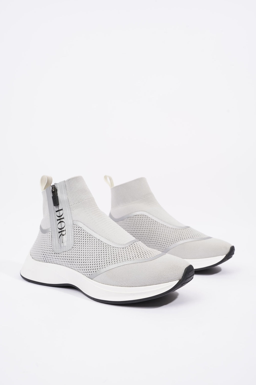 Christian Dior Mens Cloth High Trainers Grey EU 41 / UK 7