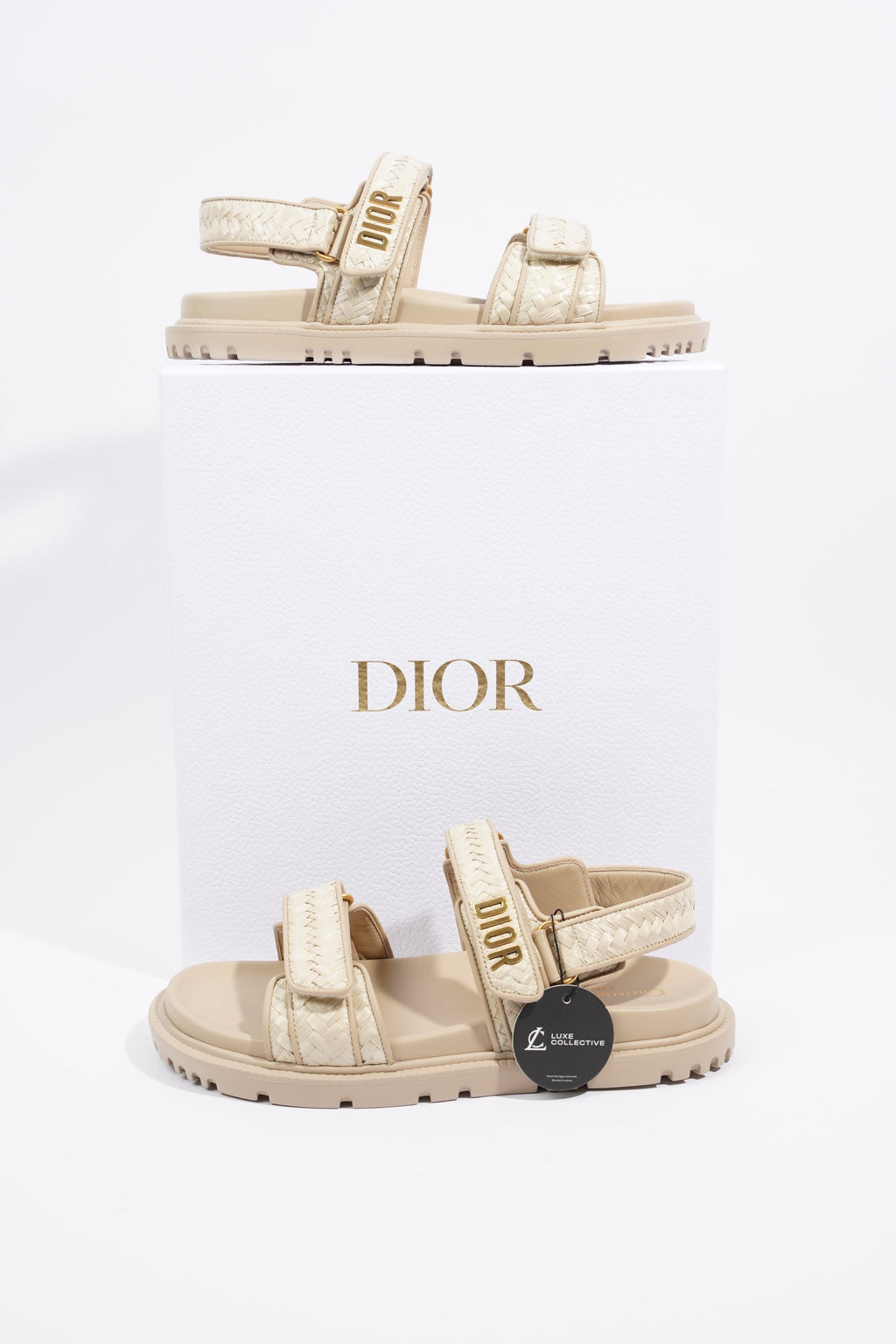 Christian Dior Womens Dioract Sandal Beige EU 41 / UK 7