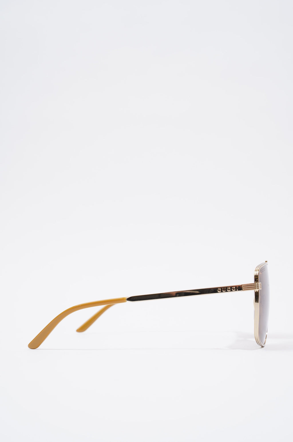 Gucci Womens Aviator Sunglasses Metallic Base Metal 145