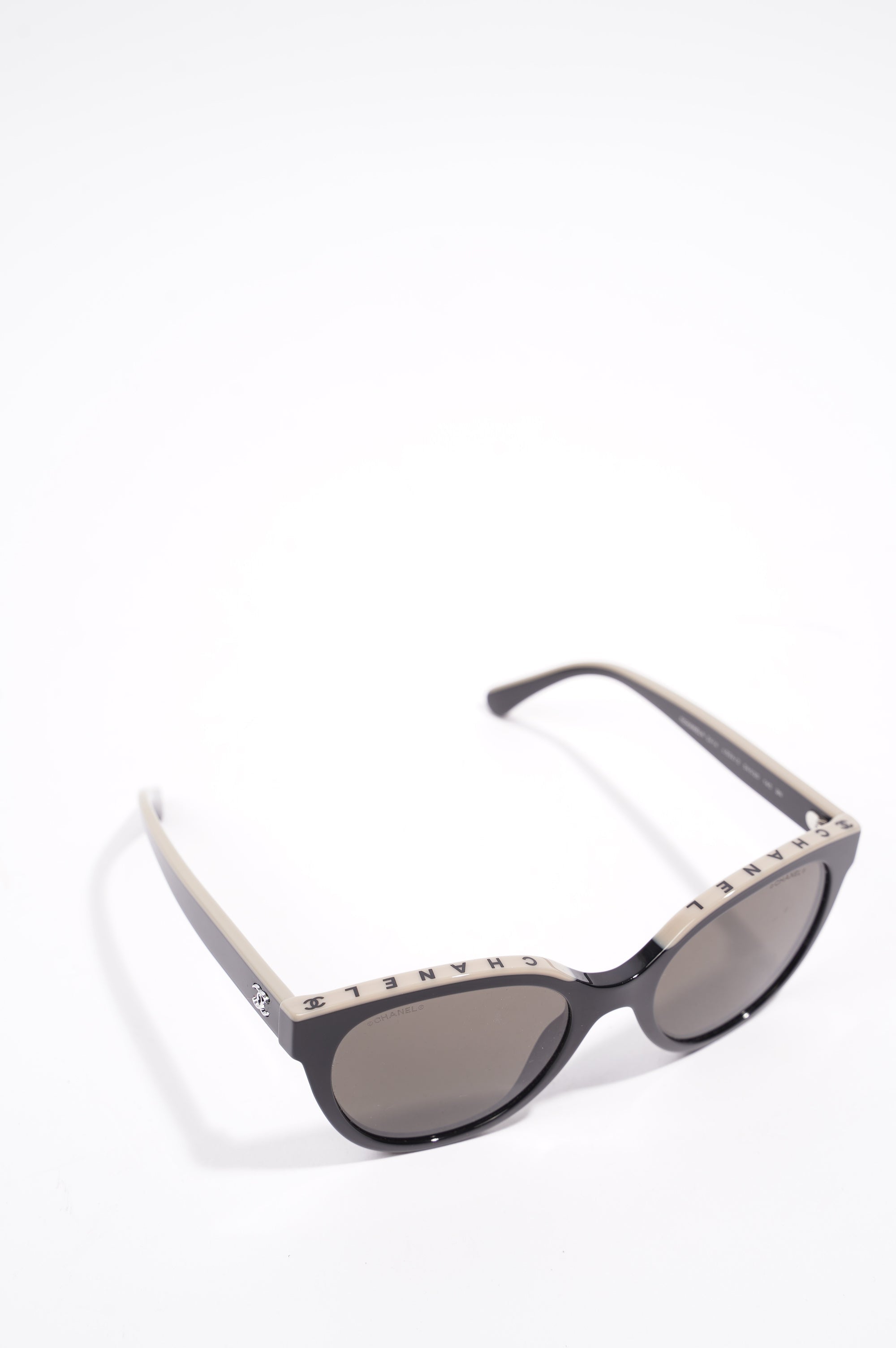 Chanel Butterfly Sunglasses Black Acetate 140