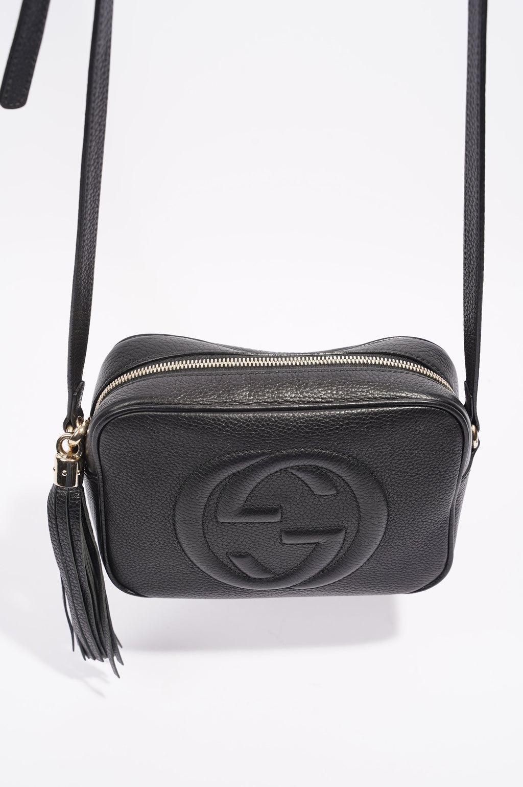 Gucci Womens Soho Bag Black Leather Small