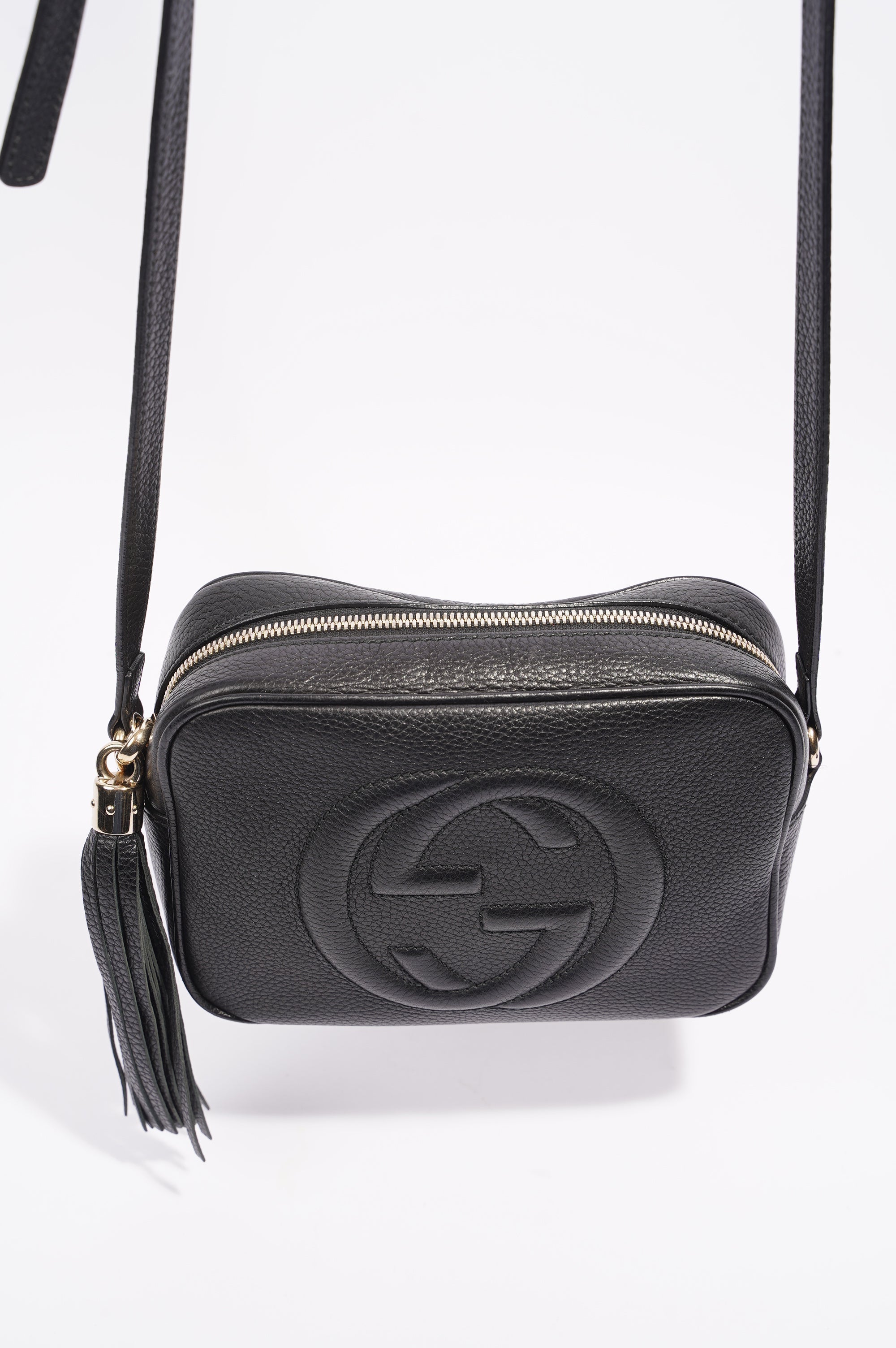 Gucci Womens Soho Bag Black Leather Small