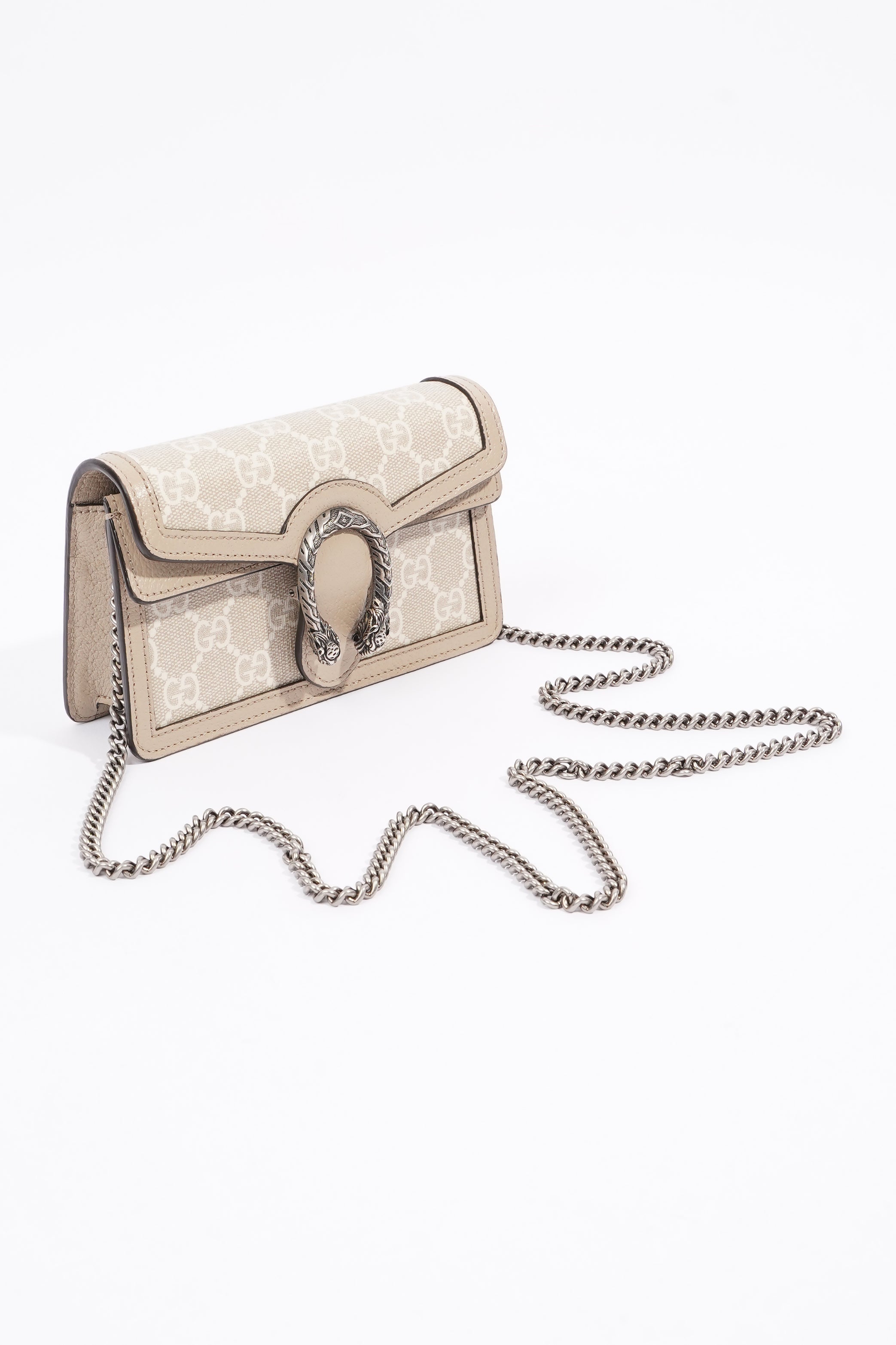Gucci Dionysus GG Bag Monogram / Grey Canvas / Leather Super Mini