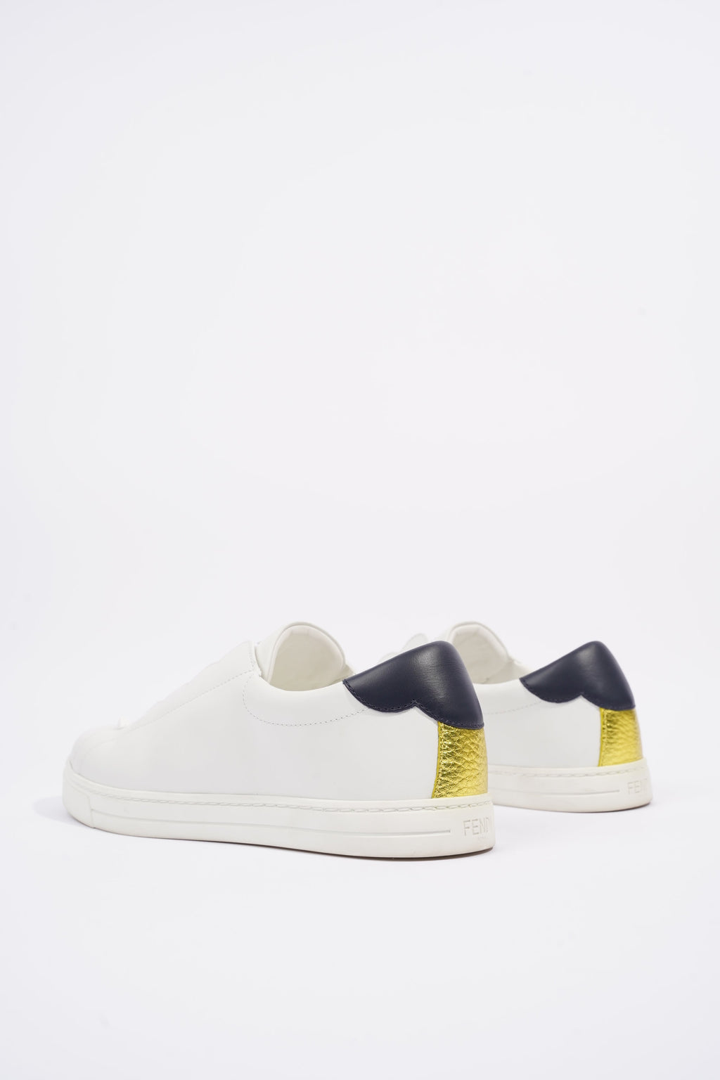 Fendi Womens Leather Sneakers White EU 39 / UK 6