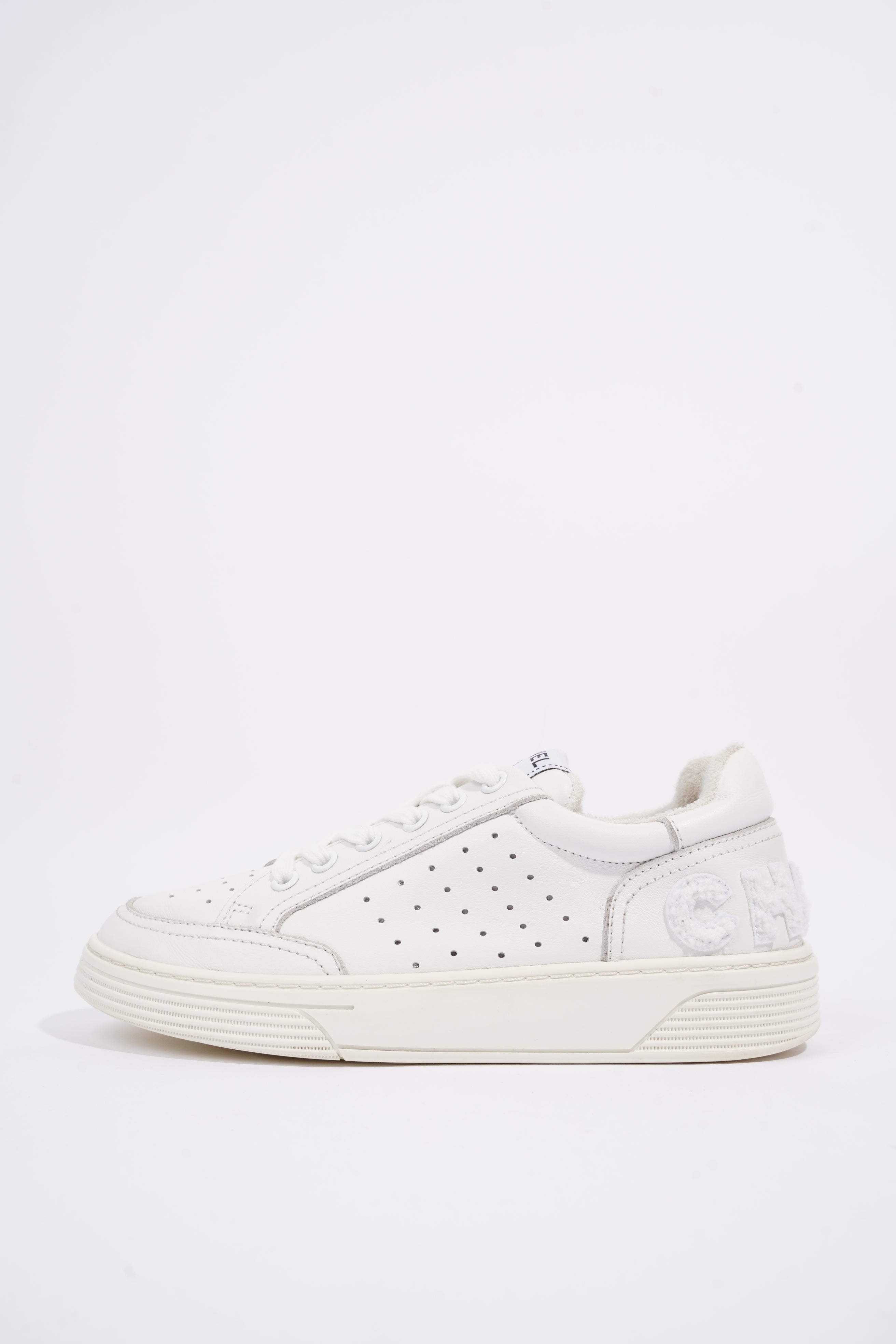 Chanel Womens Logo Runners White EU 38 / UK 5