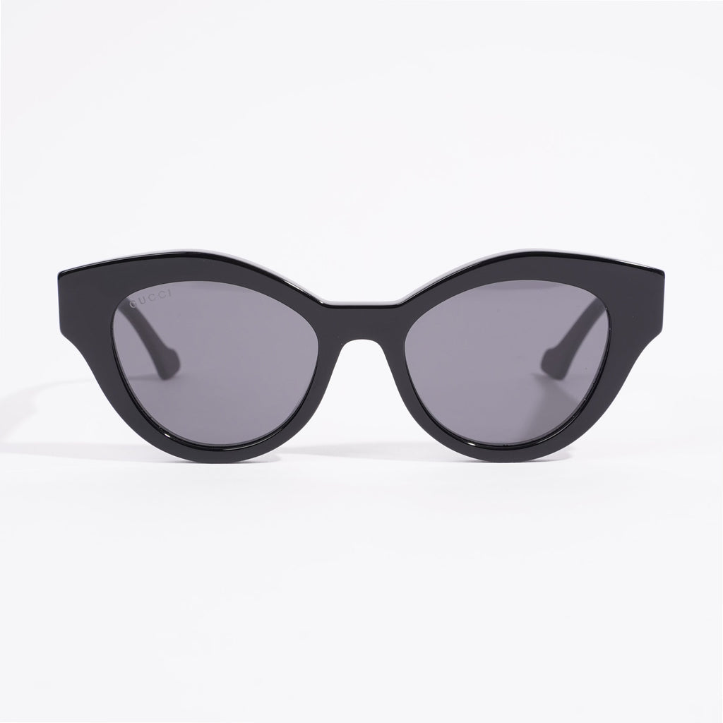 Gucci Cat Eye Sunglasses Black Acetate 145