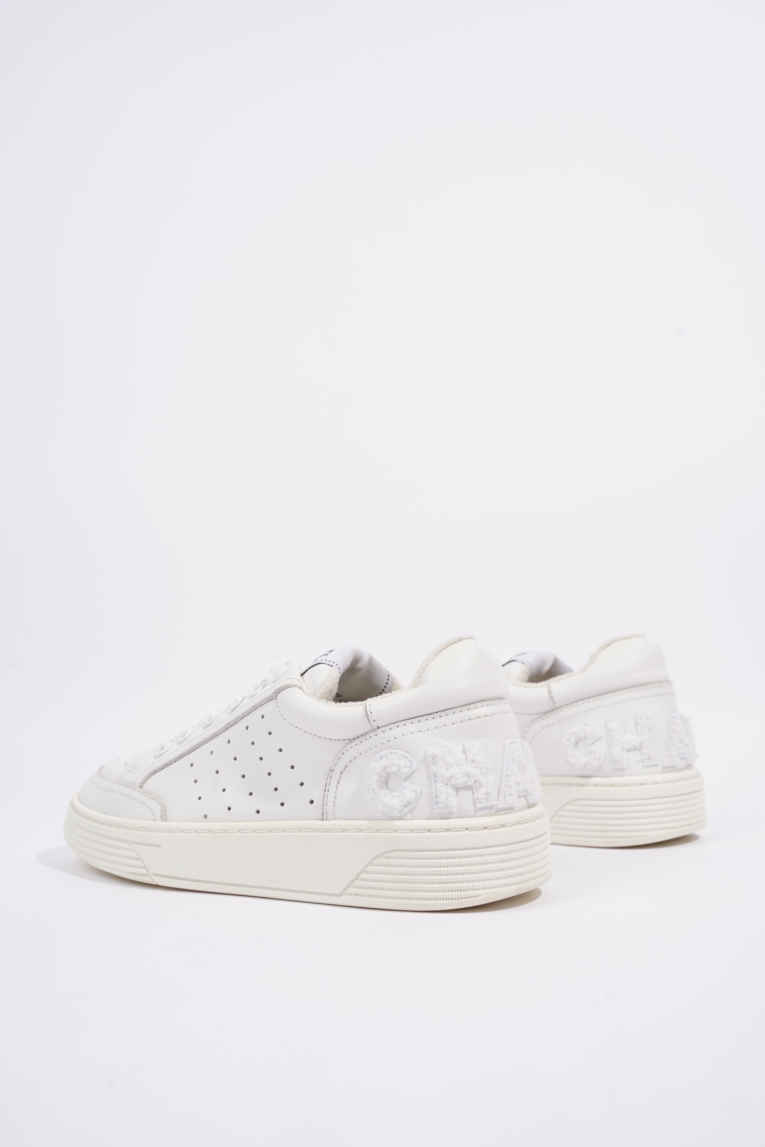 Chanel Womens Logo Runners White EU 38 / UK 5