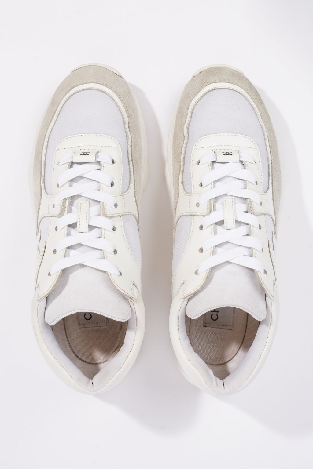 Chanel Womens CC Logo Sneaker White EU 39 / UK 6