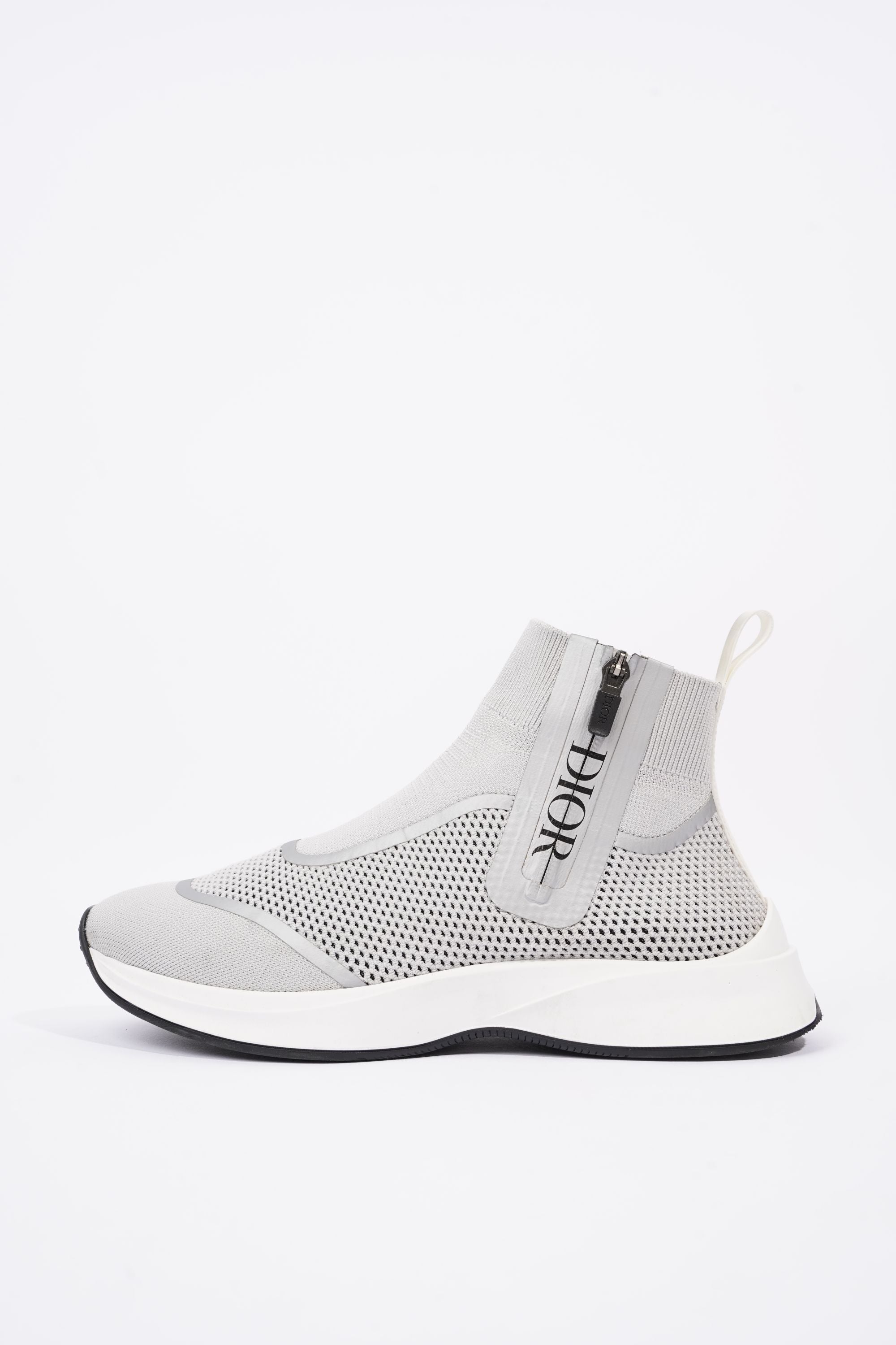 Christian Dior Mens Cloth High Trainers Grey EU 41 / UK 7