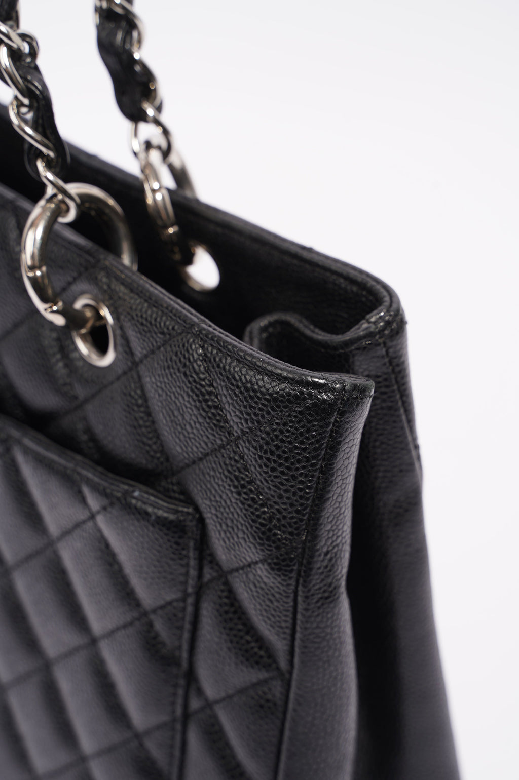 Chanel Womens Grand Shopping Tote Black