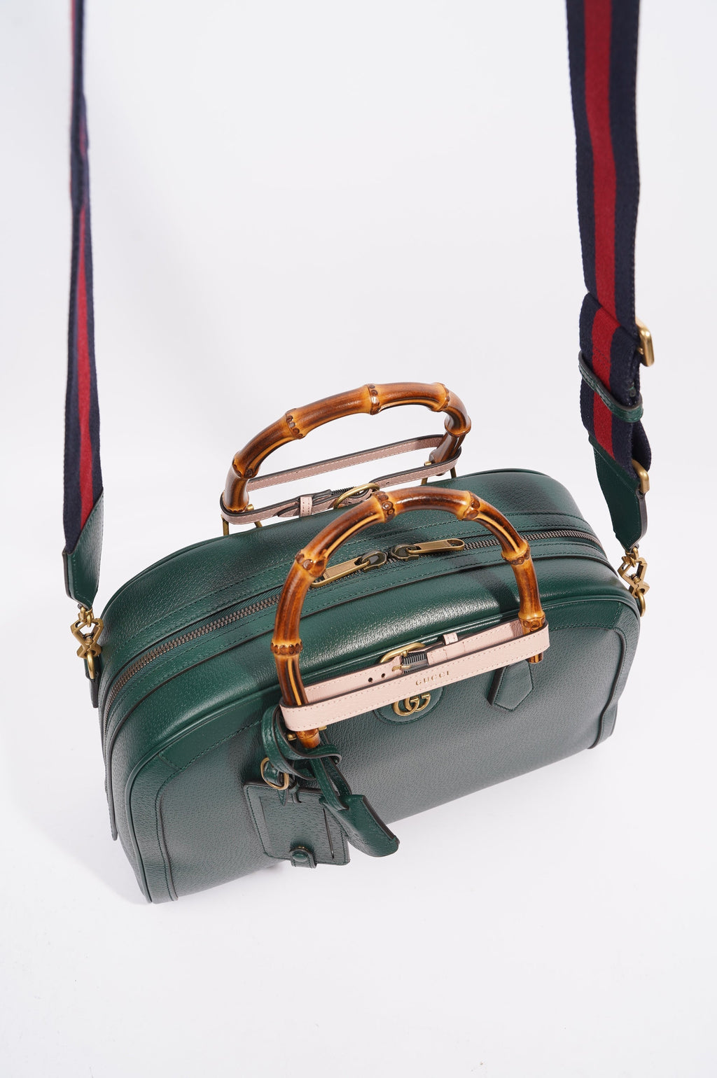 Gucci Womens Diana Duffle Bag Green Medium