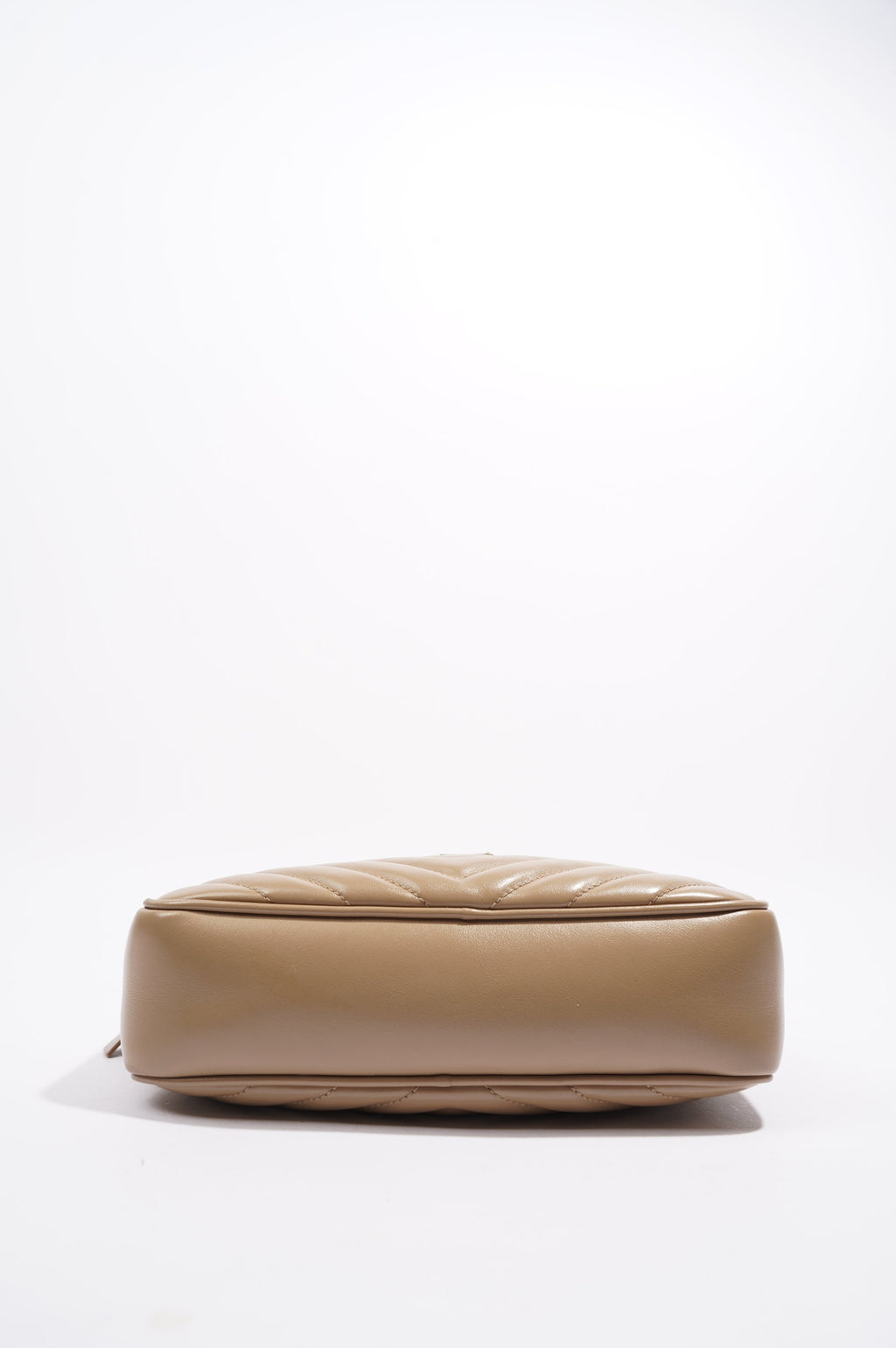 Saint Laurent Womens Camera Bag Beige Leather