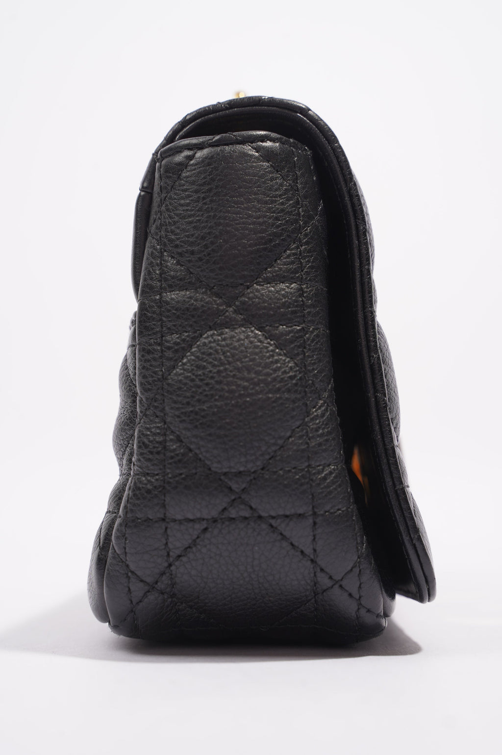 Christian Dior Womens Dior Caro Bag Black Leather Small