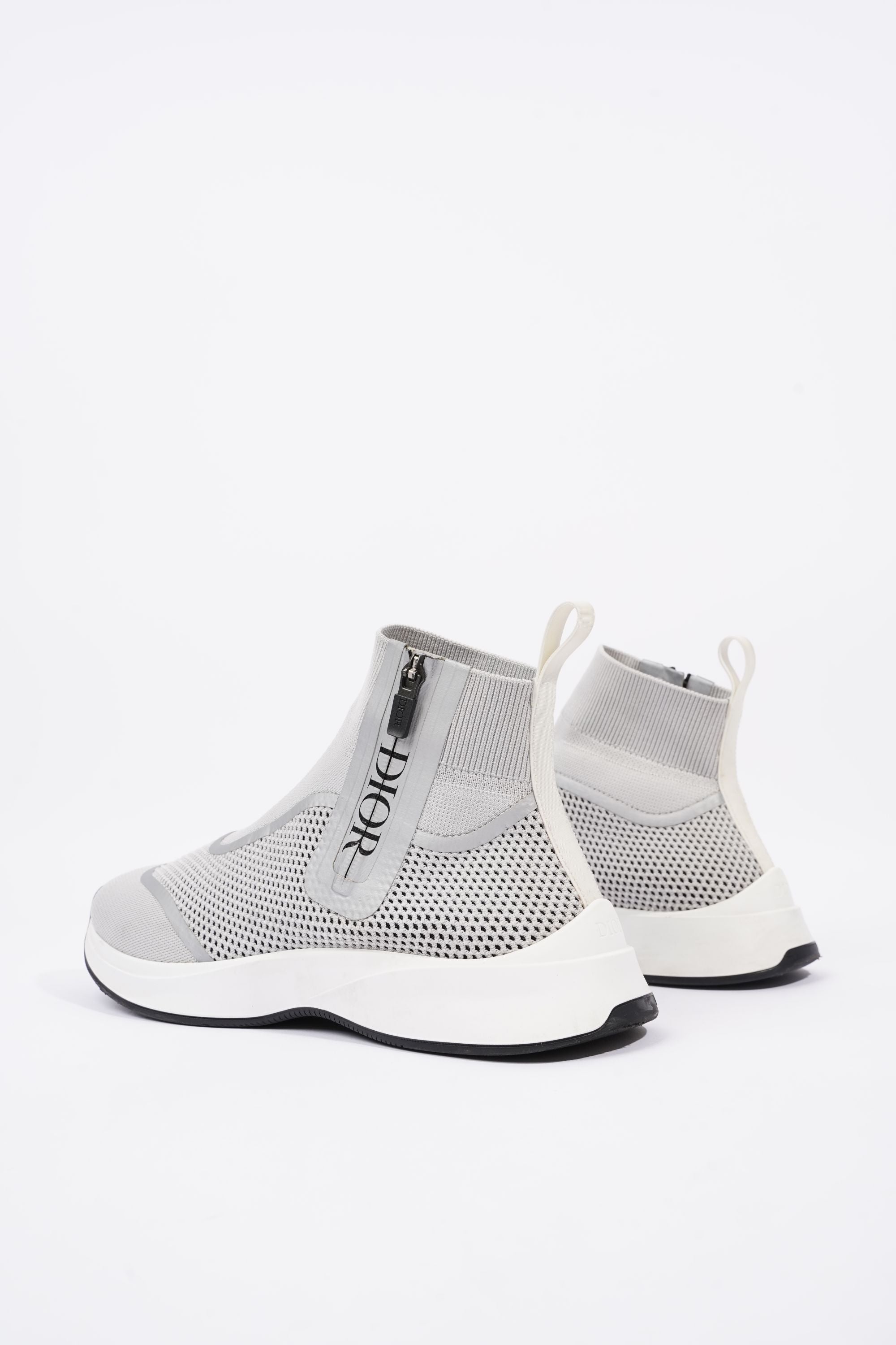 Christian Dior Mens Cloth High Trainers Grey EU 41 / UK 7