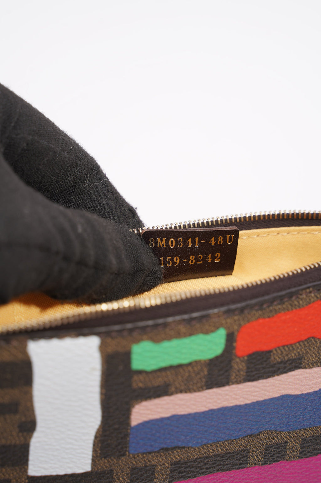 Fendi Strap Wrist Pouch Monogram Canvas