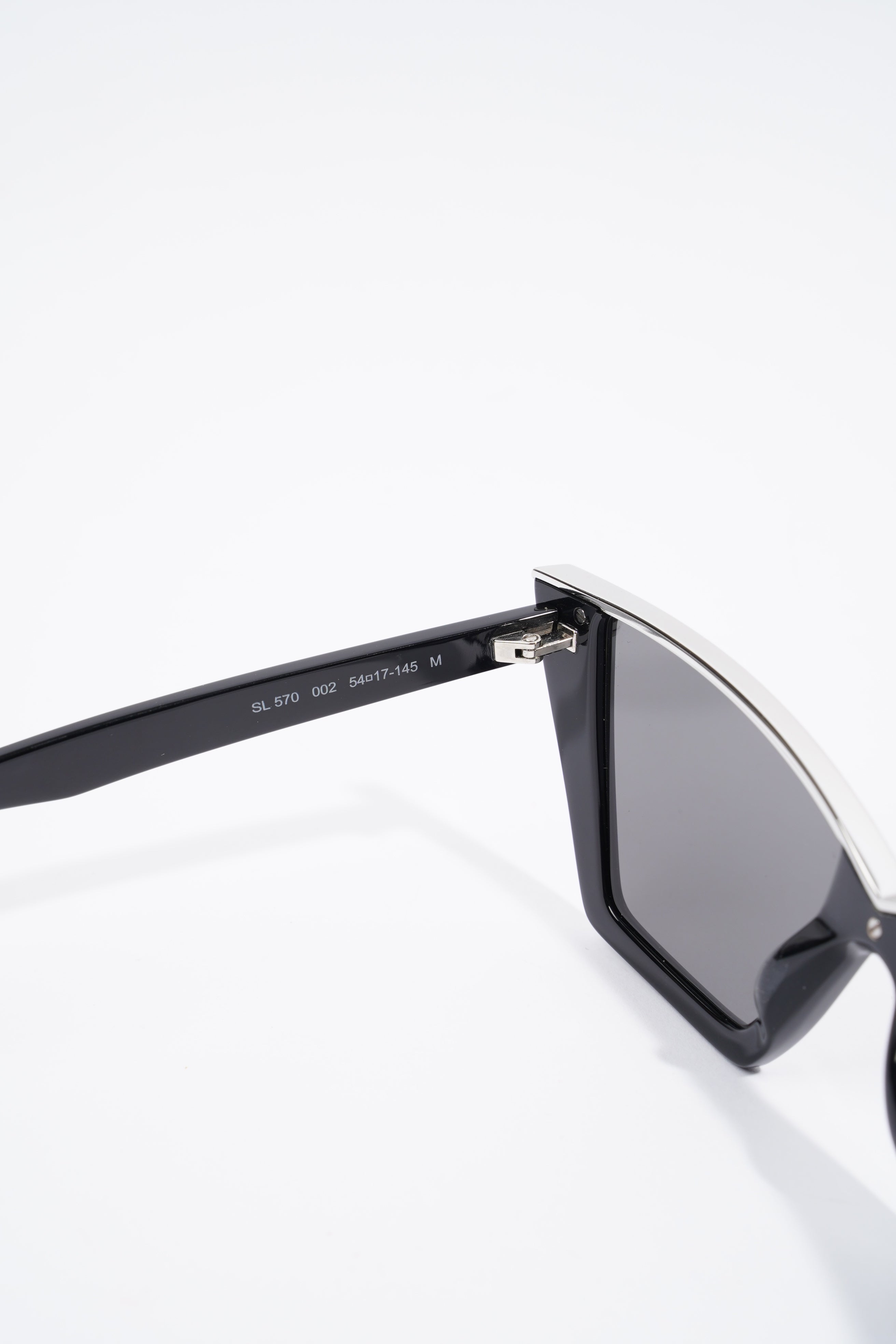 Saint Laurent Womens SL570 Sunglasses Black Acetate 145